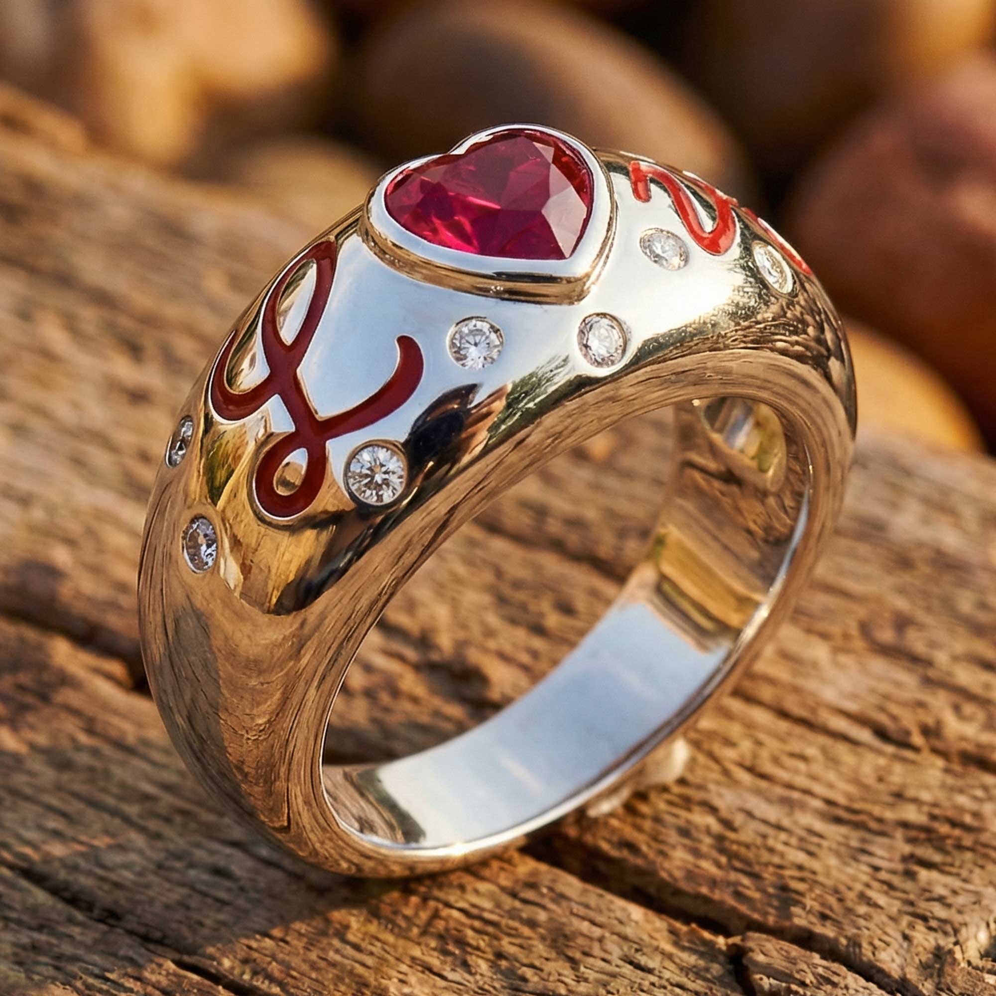 Promise Love Ring - Ruby 3
