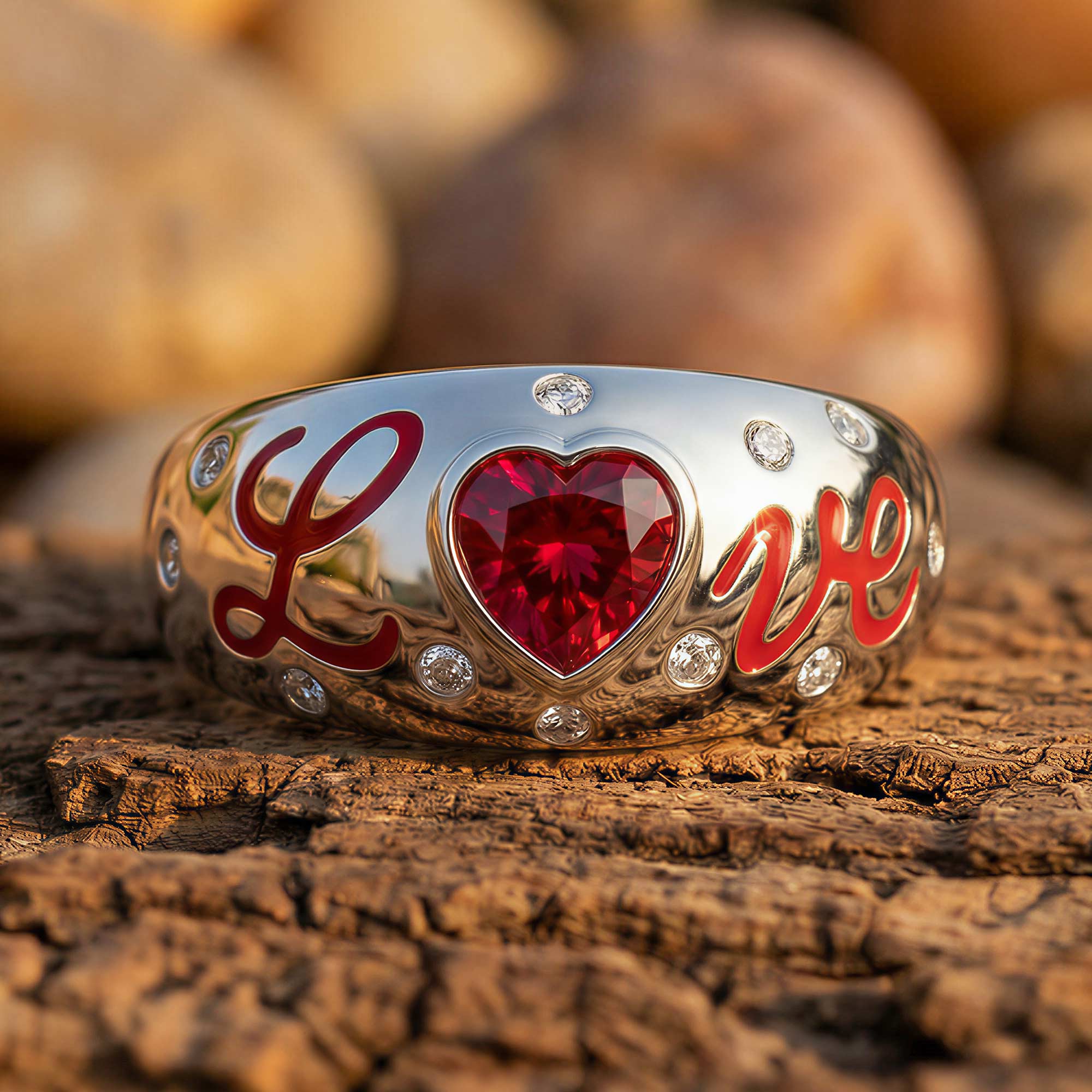 Promise Love Ring - Ruby 1