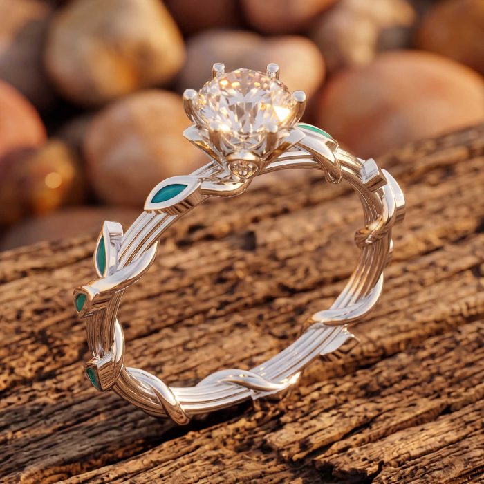 Promise Rose Ring - Moissanite 1