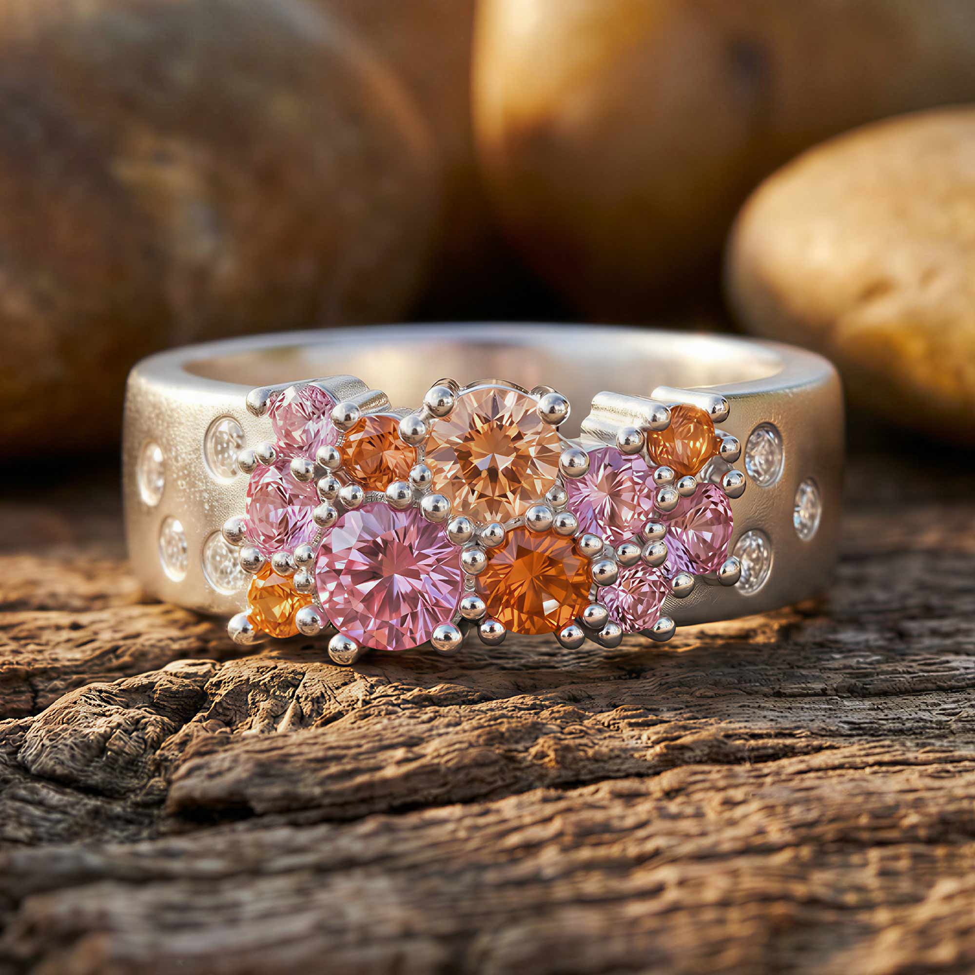 Reef Reverie Ring - Rose Quartz 1