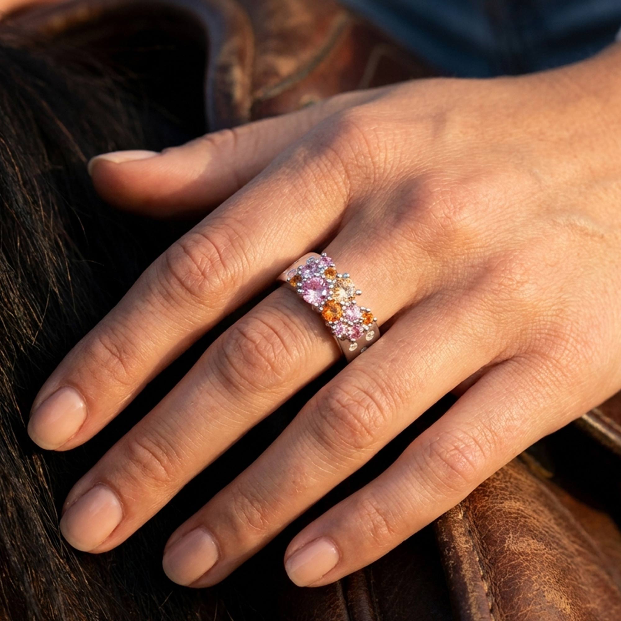 Reef Reverie Ring - Rose Quartz 4