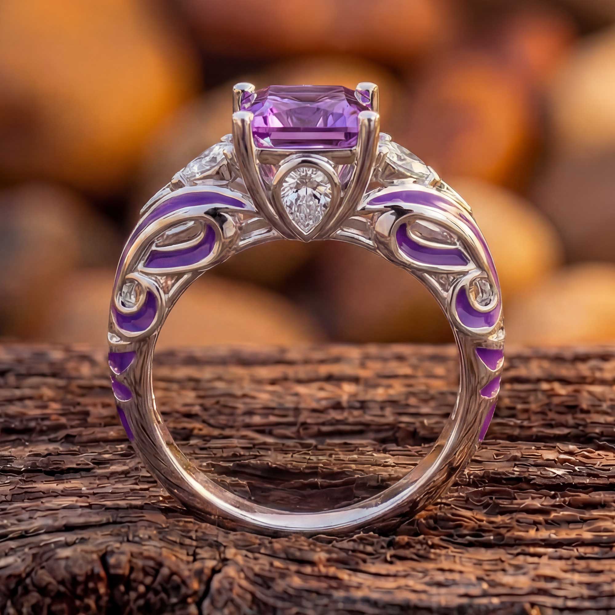 Rosemary's Loyalty Ring - Amethyst 3