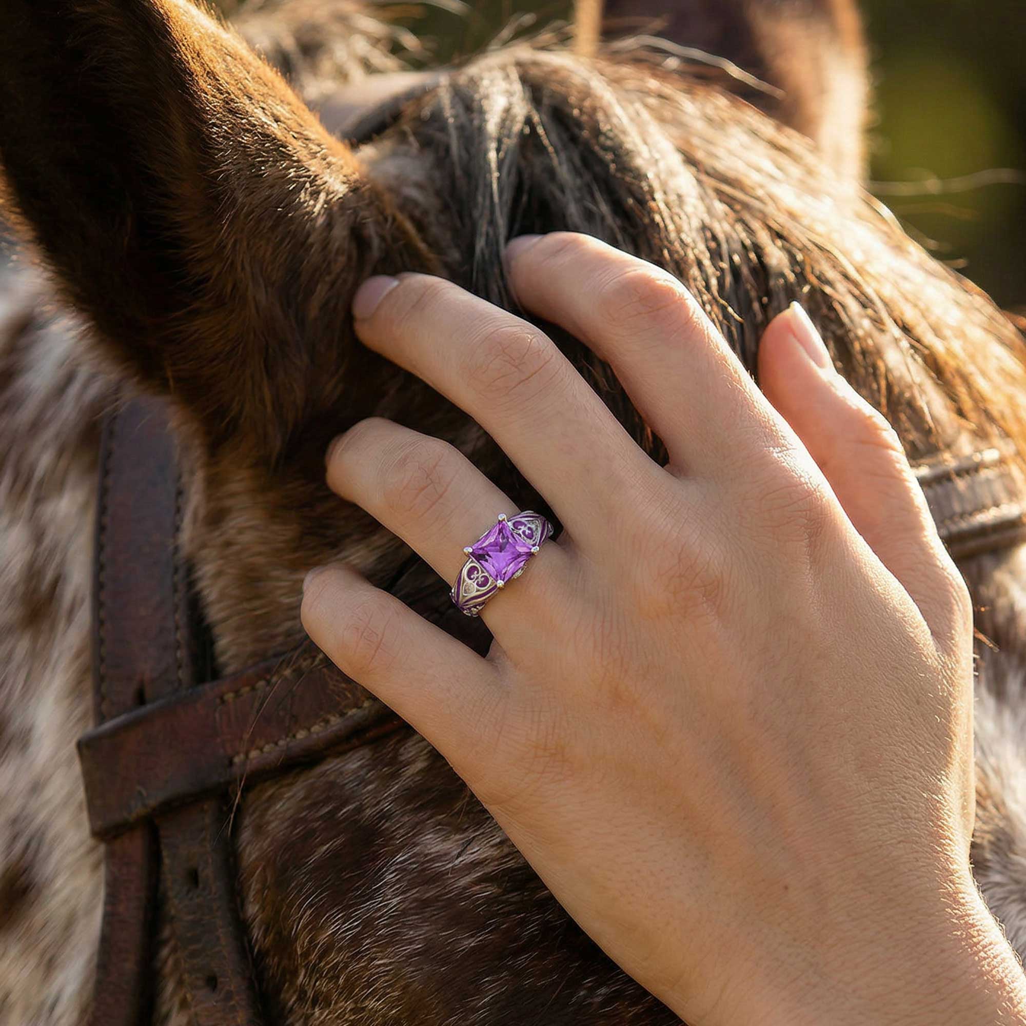 Rosemary's Loyalty Ring - Amethyst 2