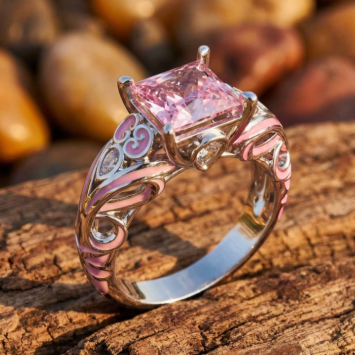 Rosemary's Loyalty Ring - Rose Quartz 1