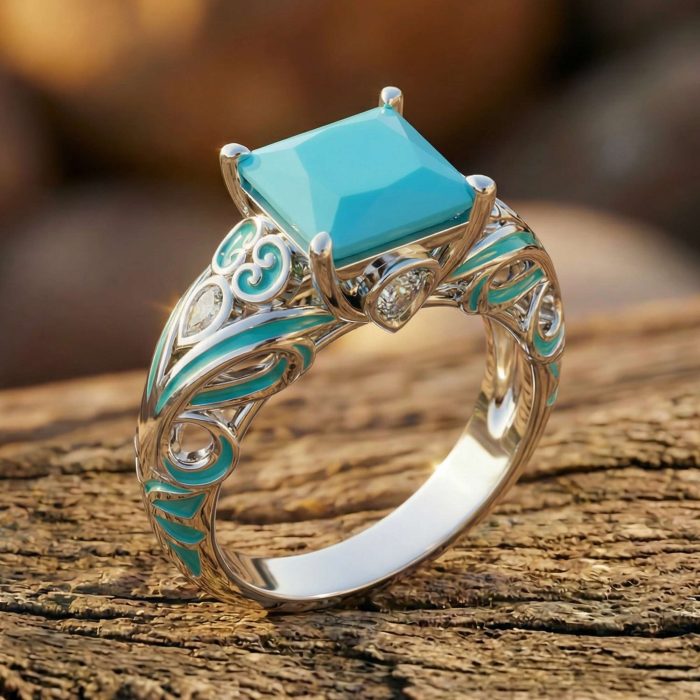 Rosemary's Loyalty Ring - Turquoise 1