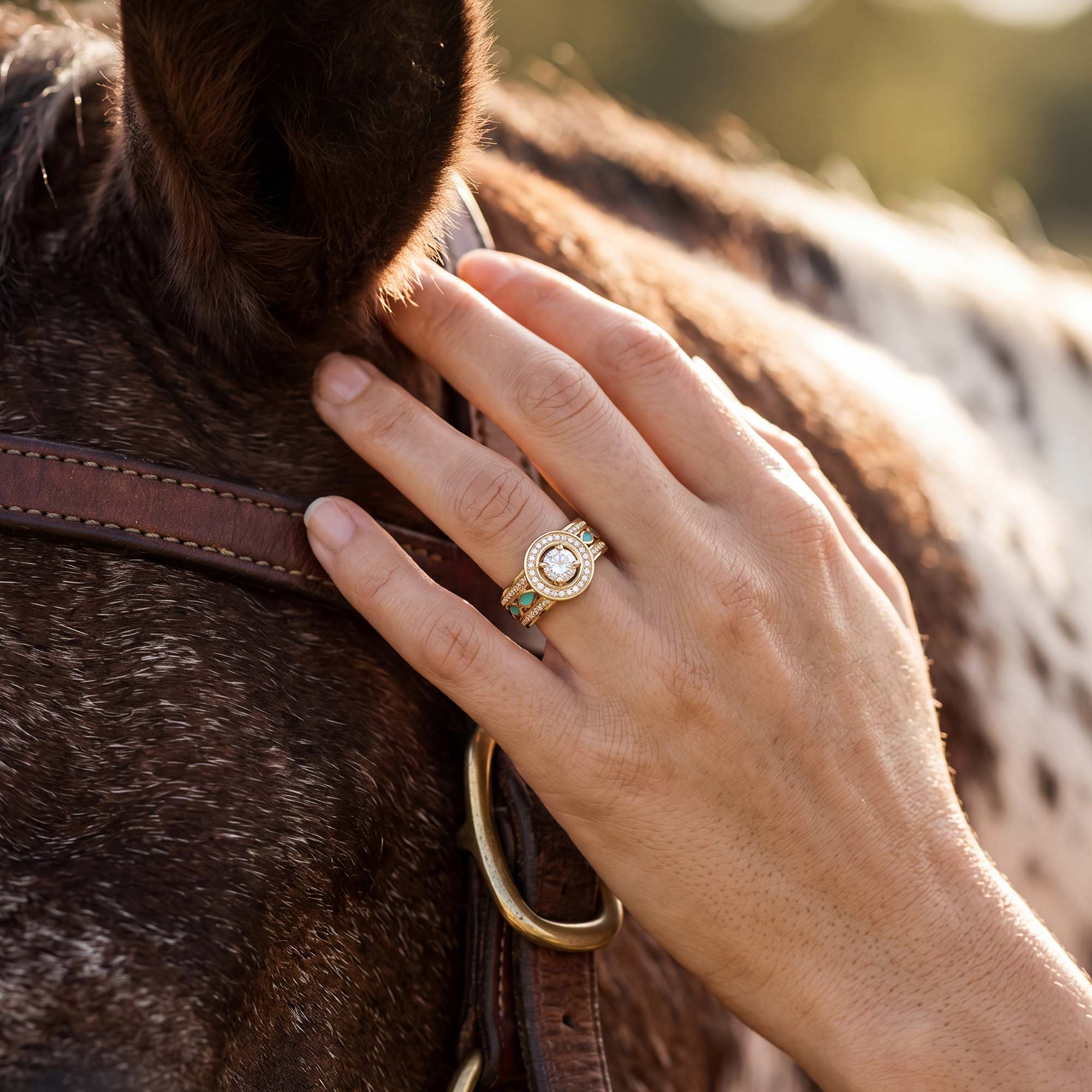 Shining Rodeo Ring - Moissanite 2