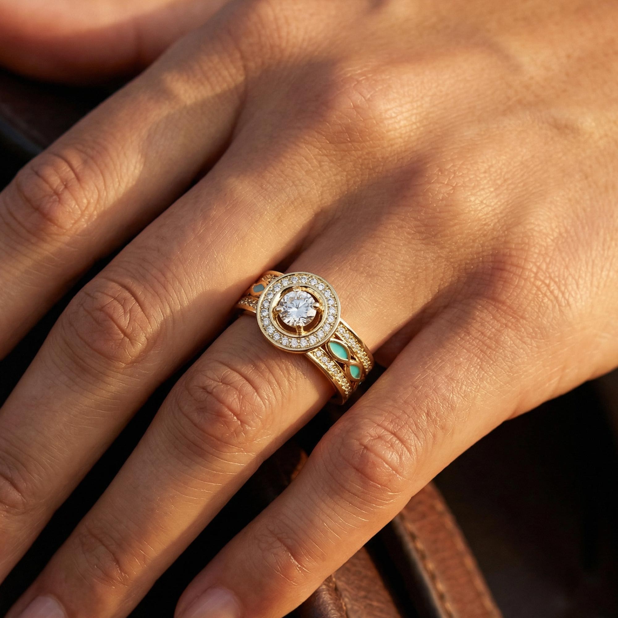 Shining Rodeo Ring - Moissanite 4