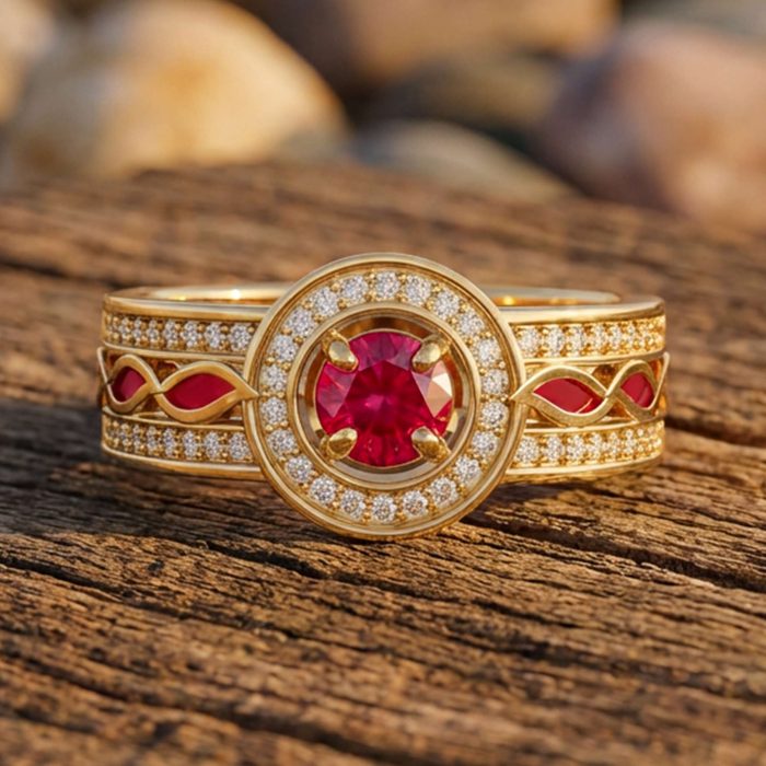Shining Rodeo Ring - Ruby & Red 1