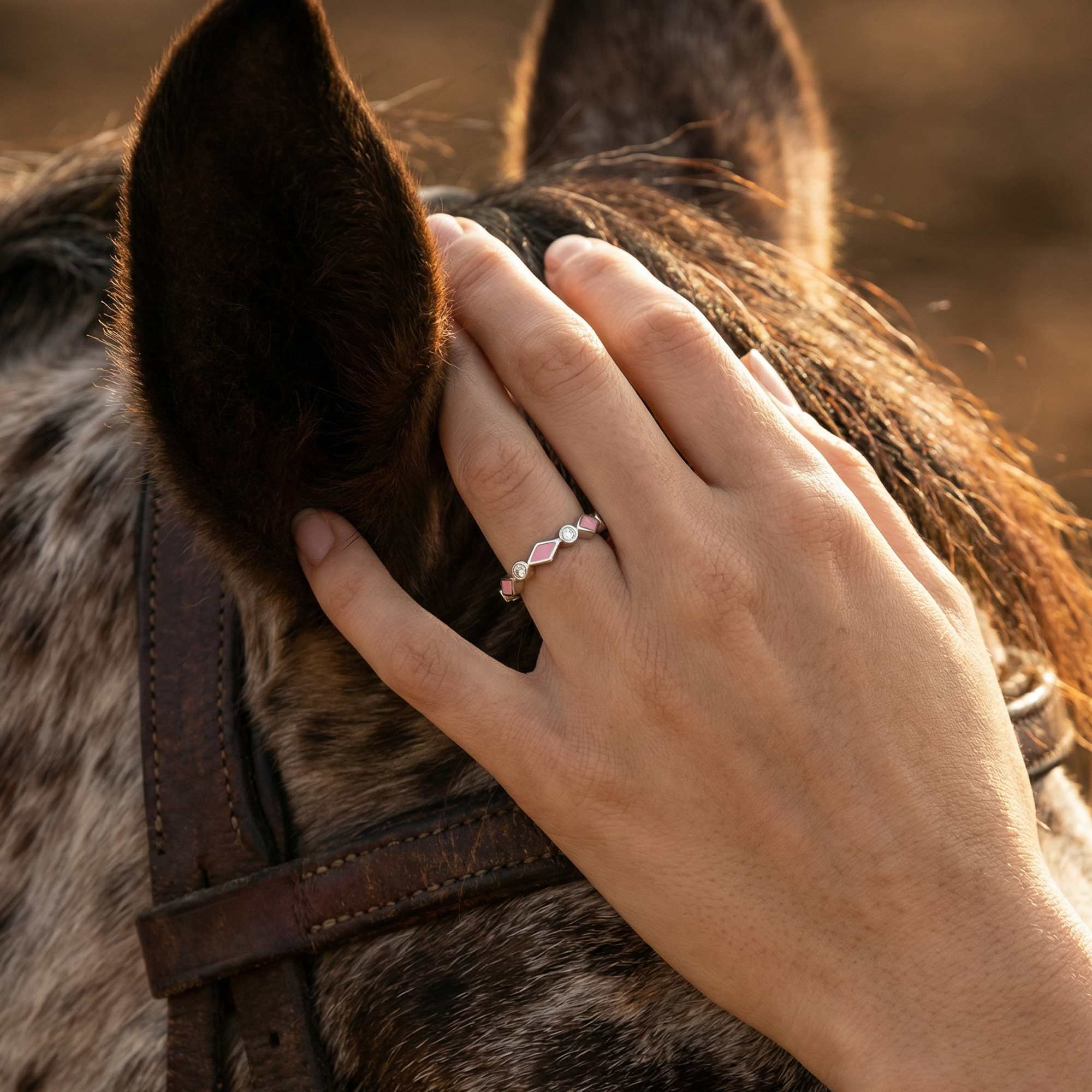Silent Geometry Ring - Pink 2