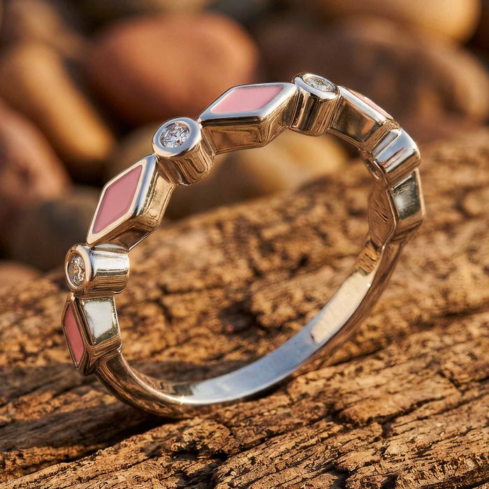Silent Geometry Ring - Pink 1