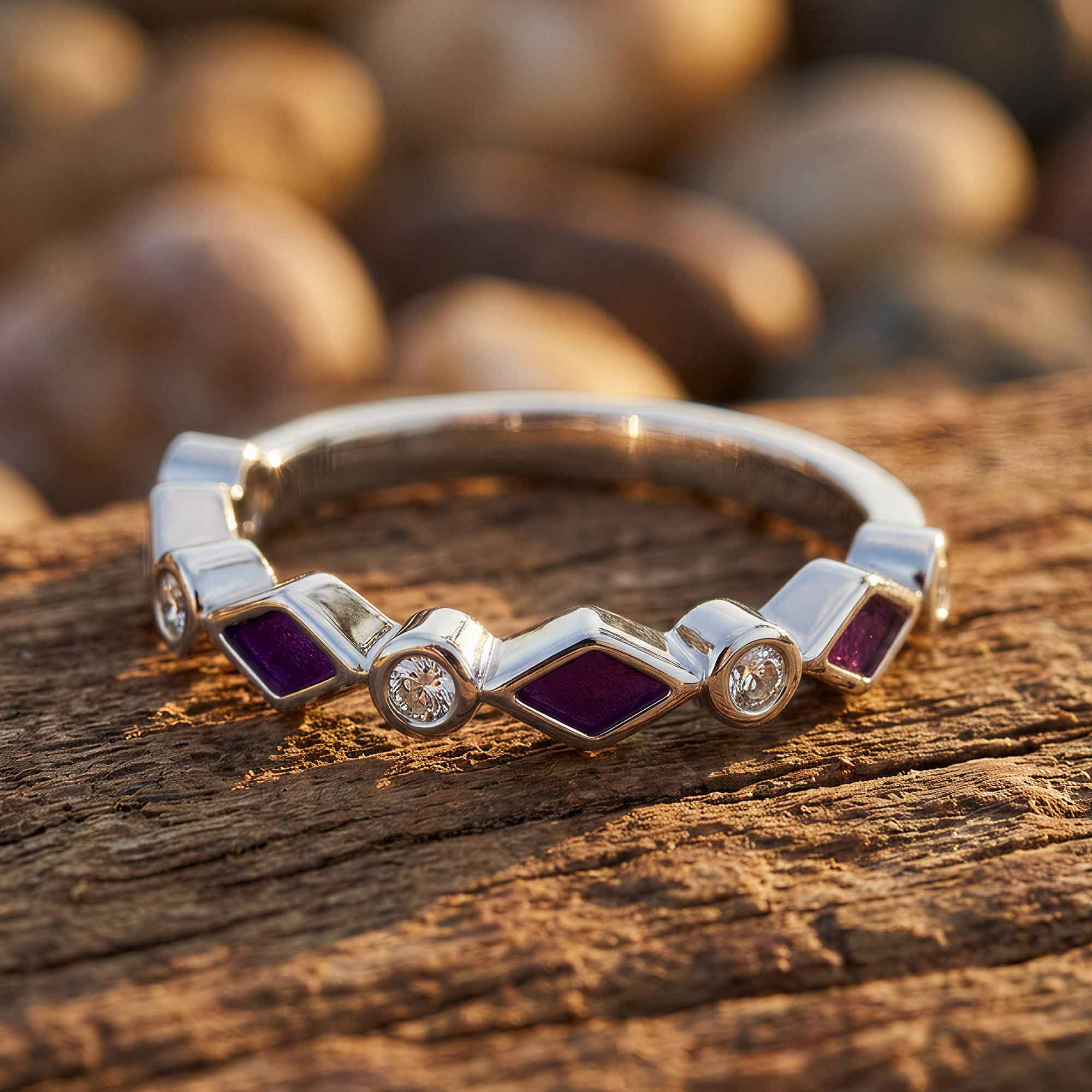 Silent Geometry Ring - Purple 1