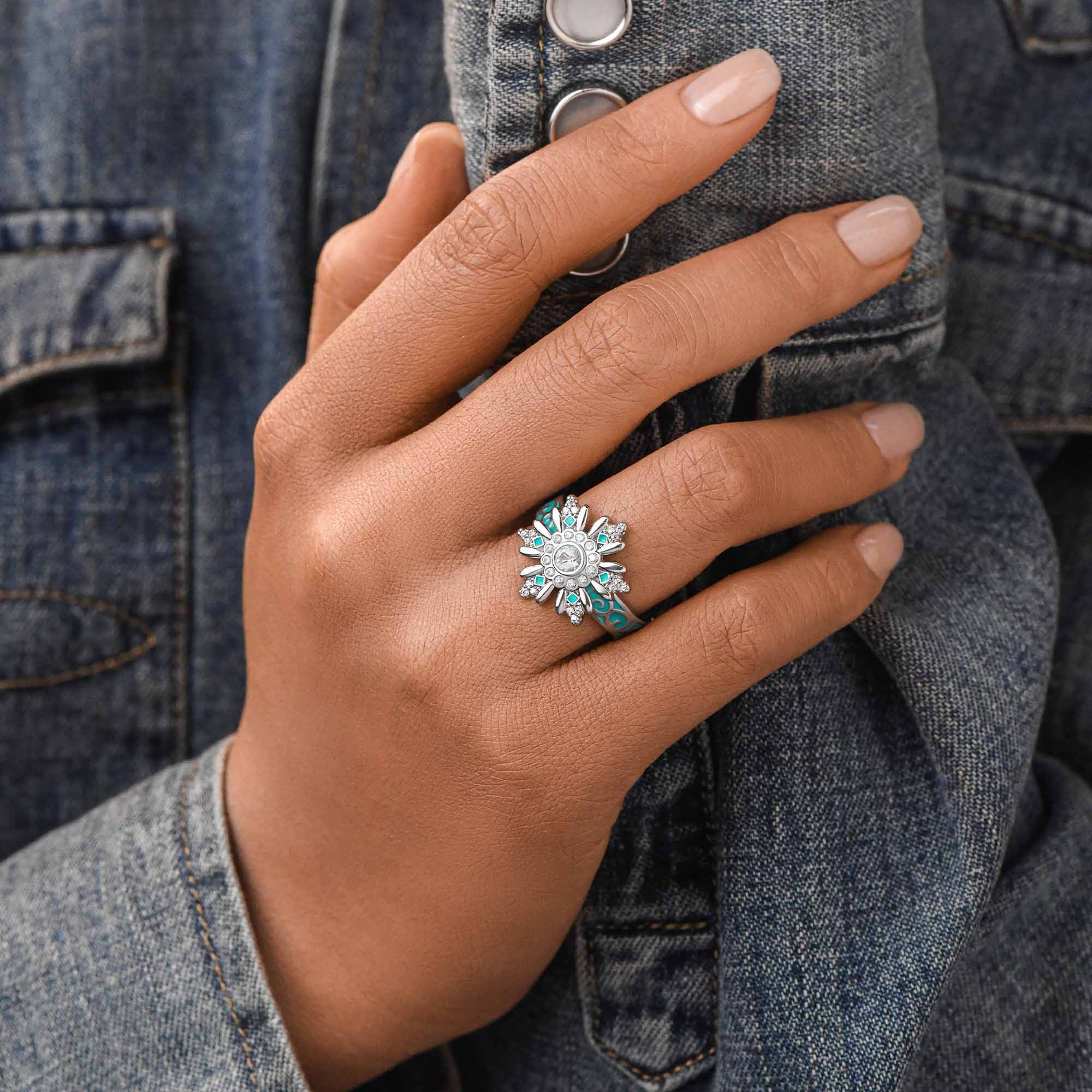 Snowbound Mystery Ring - Moissanite 4