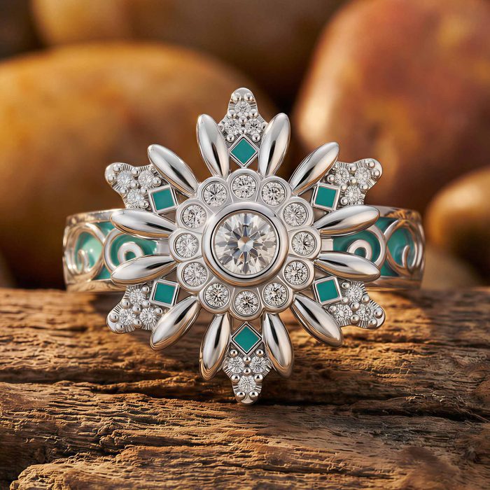 Snowbound Mystery Ring - Moissanite 1