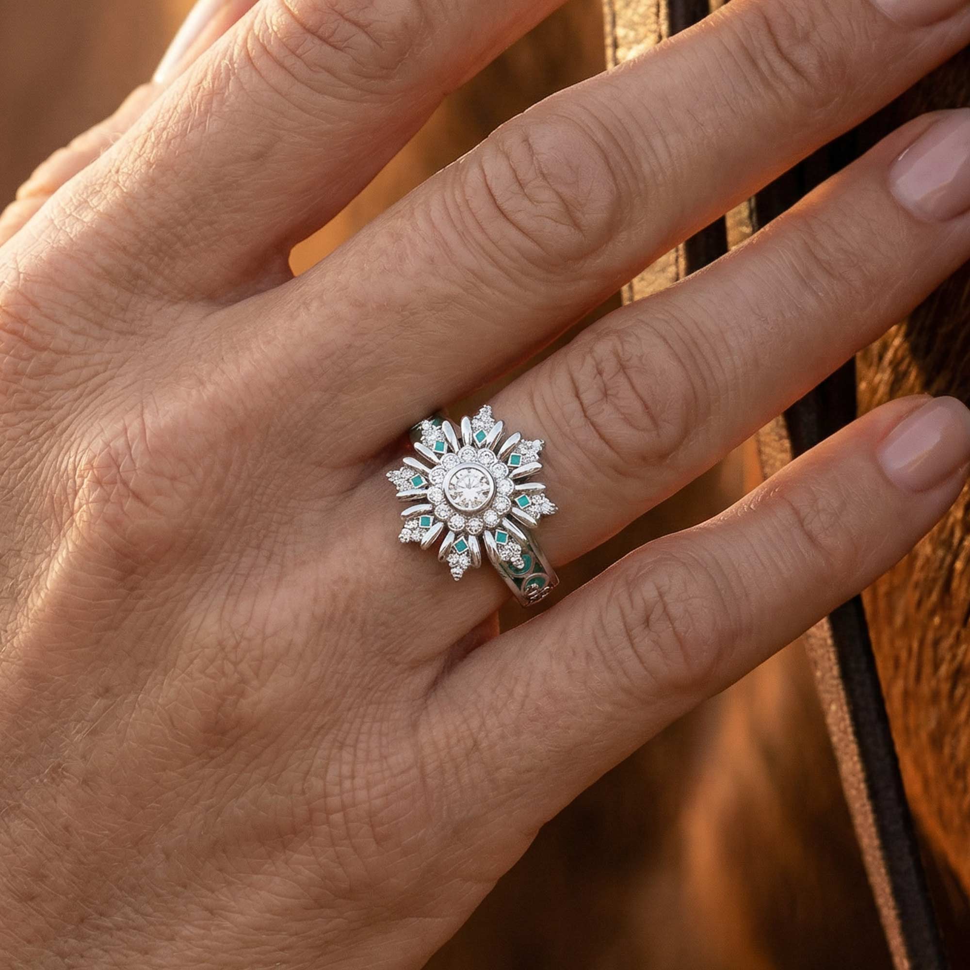 Snowbound Mystery Ring - Moissanite 2
