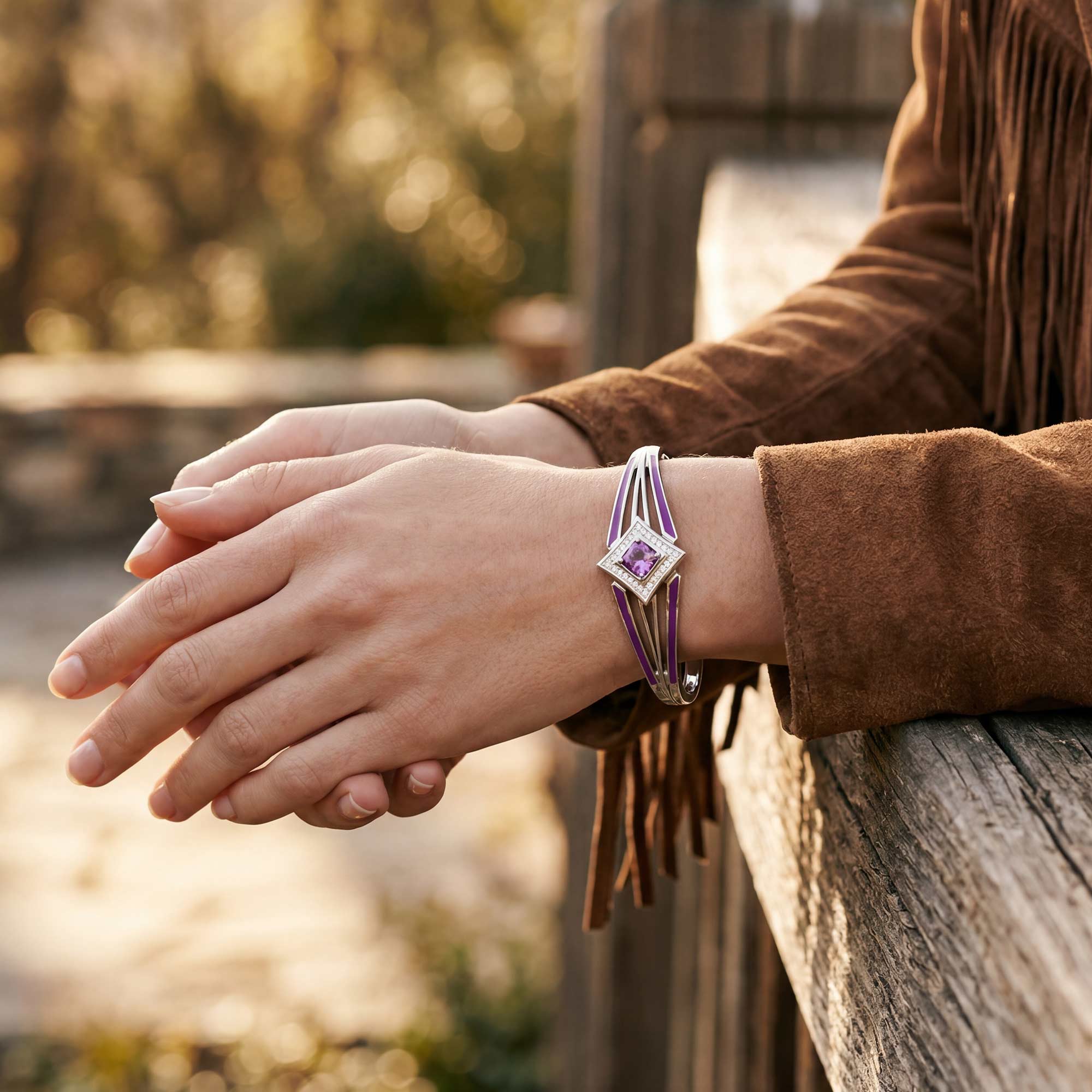 Soulful Waters Bracelet - Amethyst 2