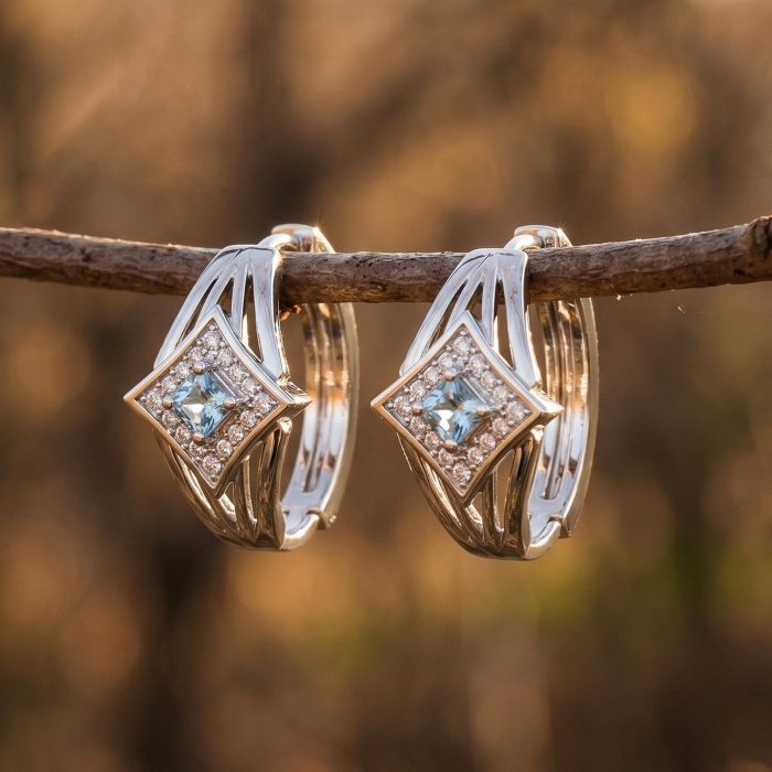 Soulful Waters Earrings - Aquamarine 1