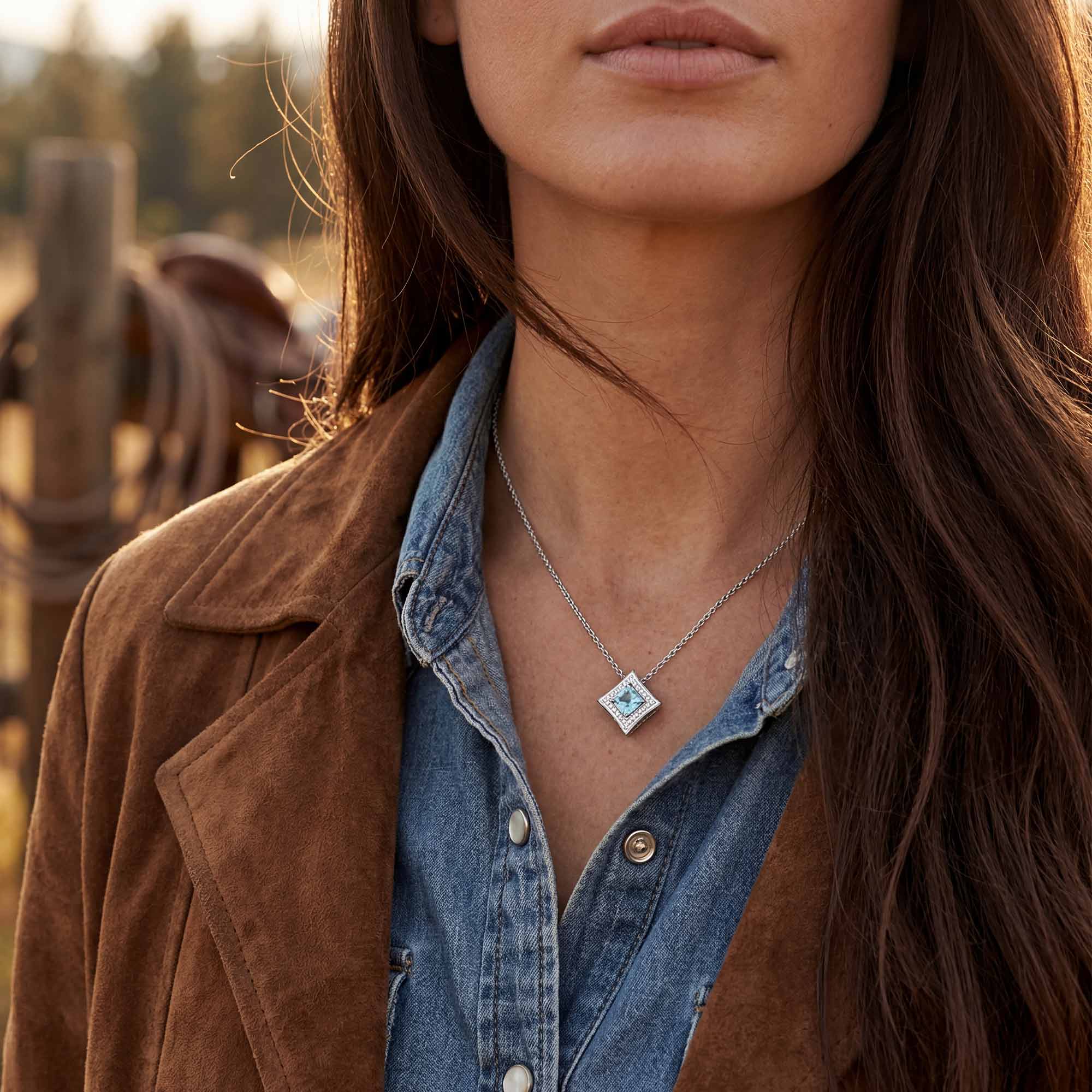 Soulful Waters Necklace - Aquamarine 2