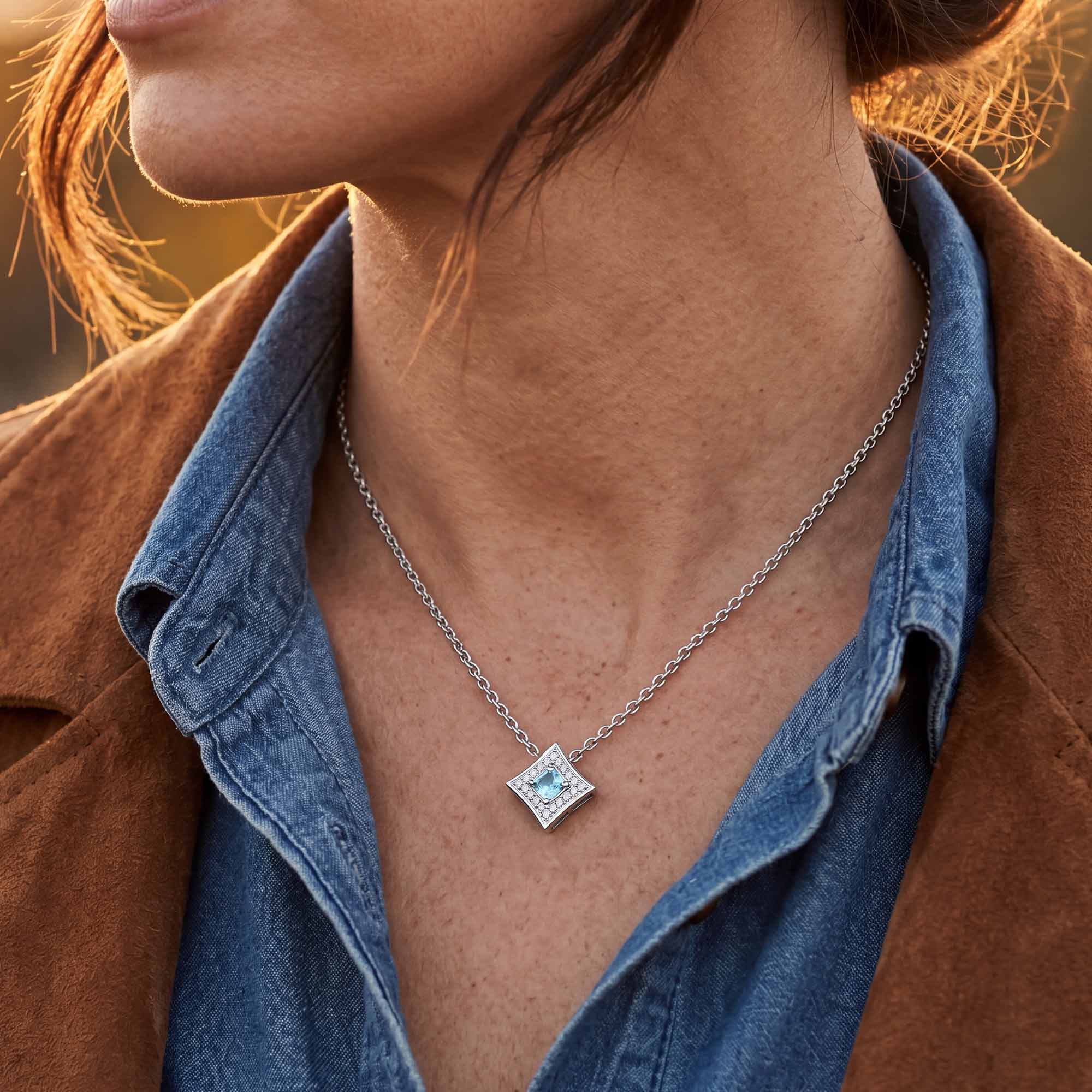 Soulful Waters Necklace - Aquamarine 4