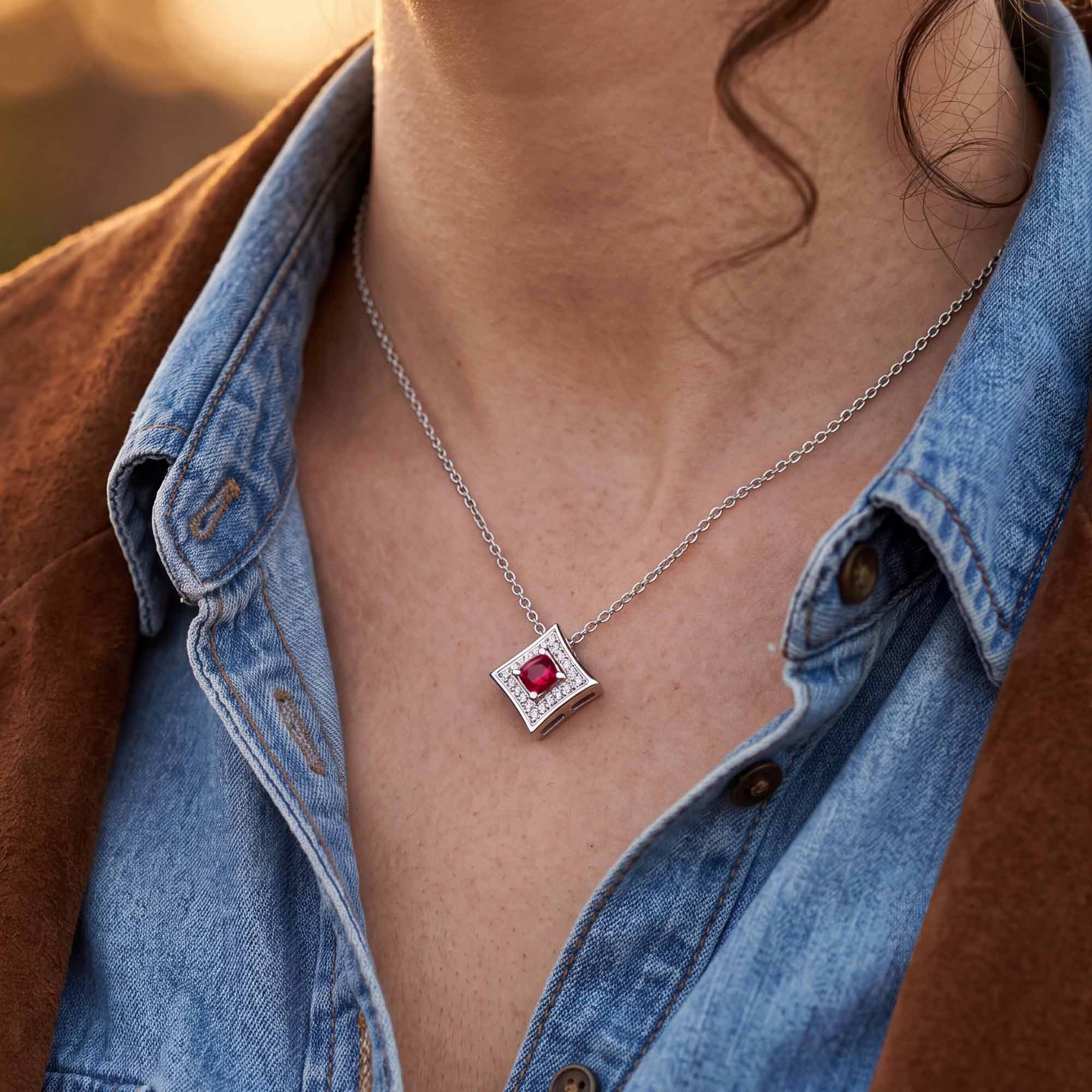 Soulful Waters Necklace - Ruby 4
