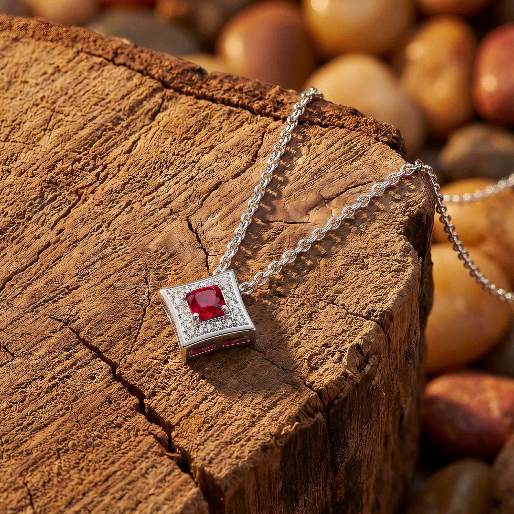 Soulful Waters Necklace - Ruby 3