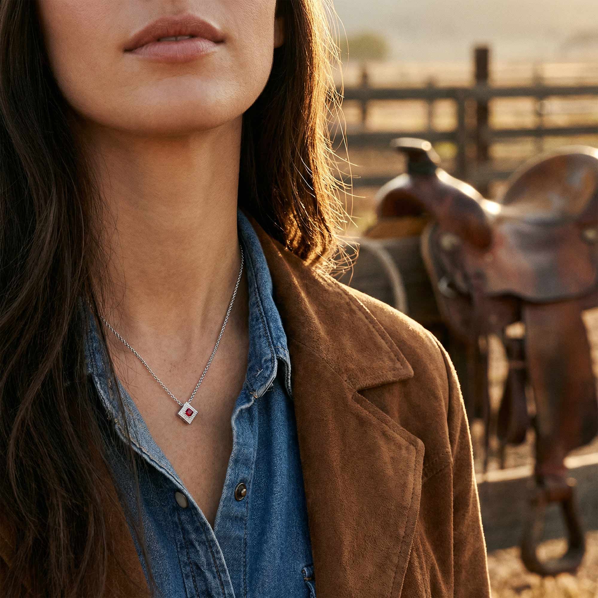 Soulful Waters Necklace - Ruby 2