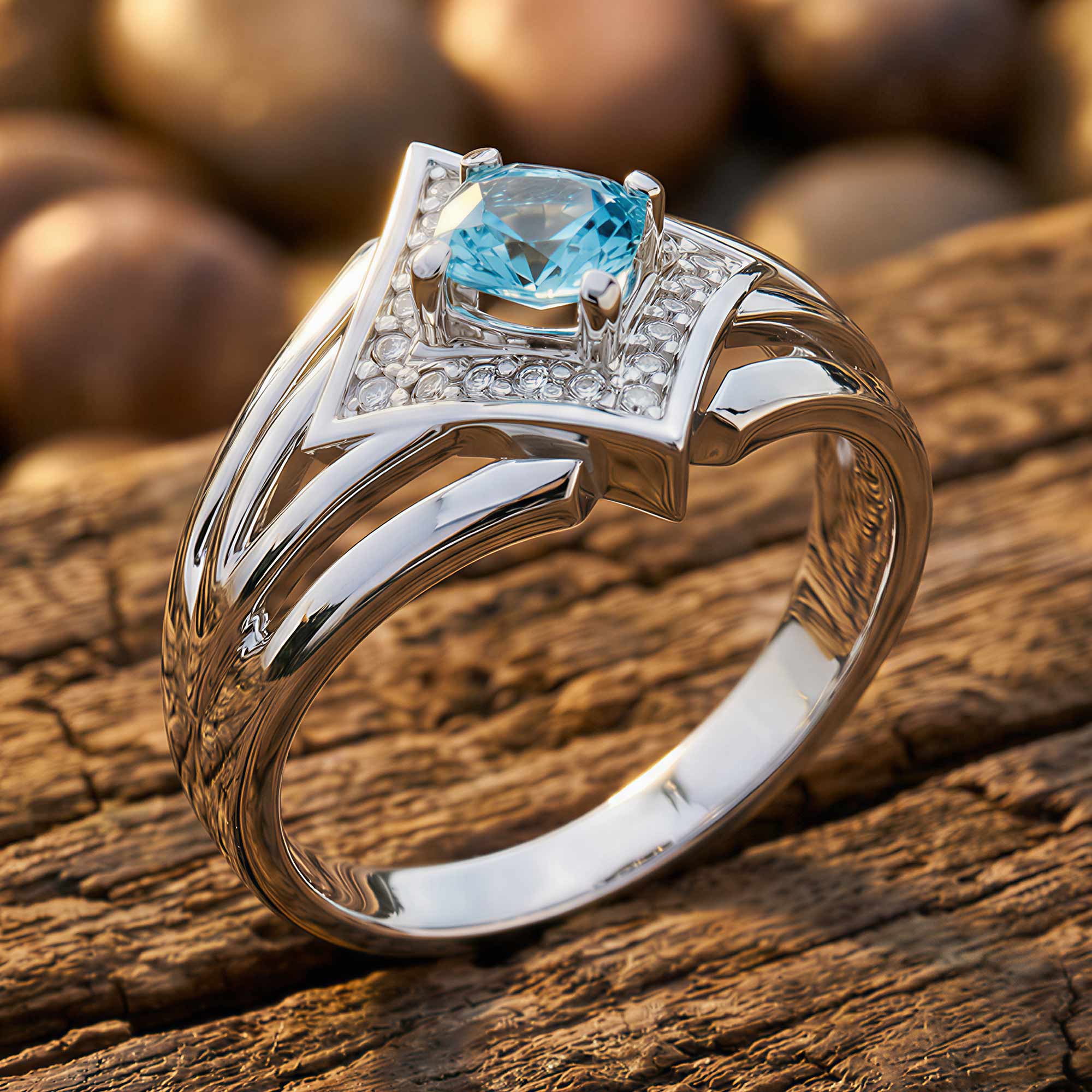 Soulful Waters Ring - Aquamarine 3