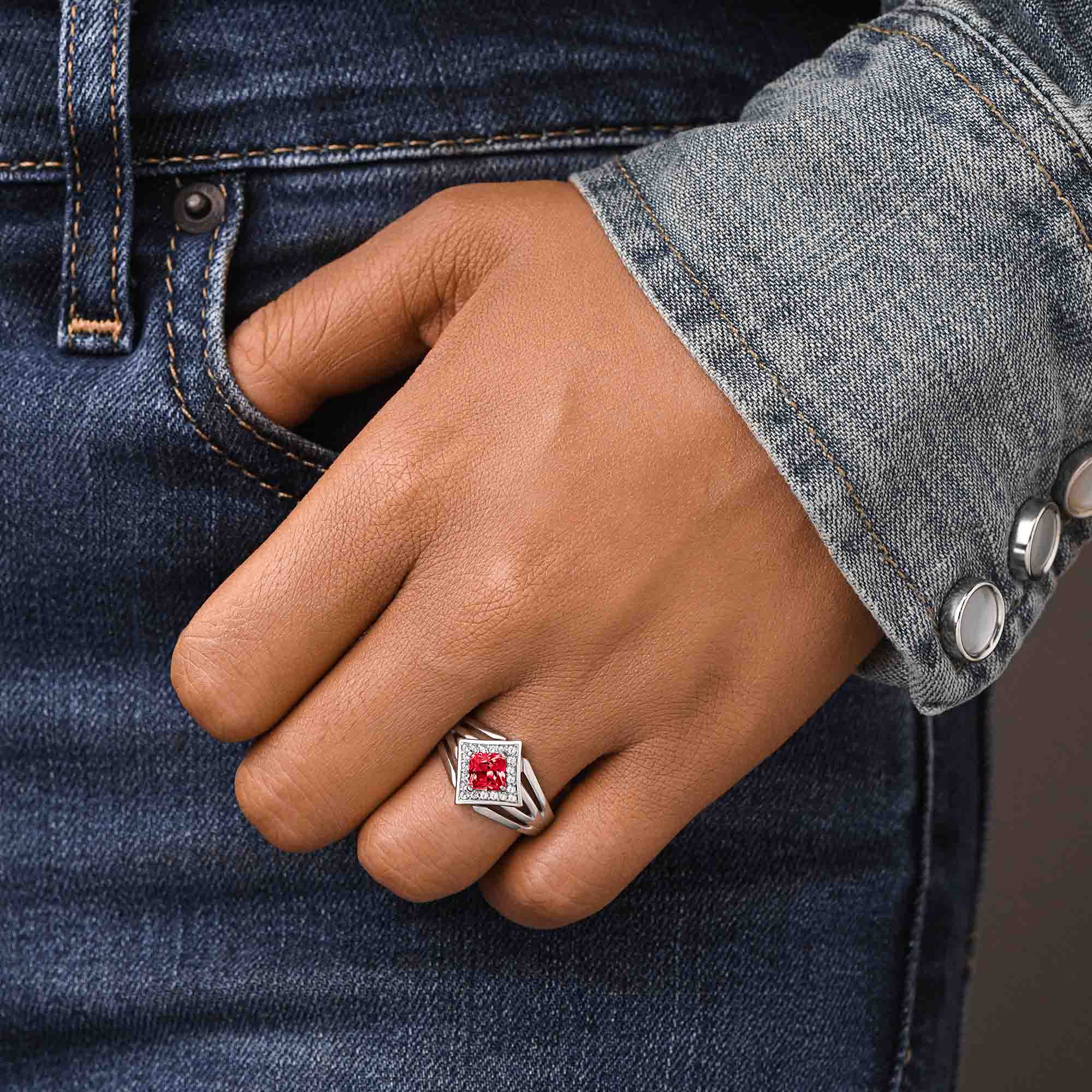 Soulful Waters Ring - Ruby 4