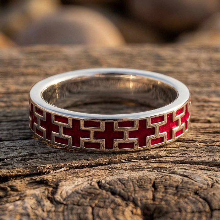 Stacked Edge Ring - Red 1