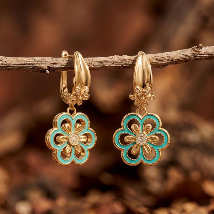 Sunlit Petal Earrings 1