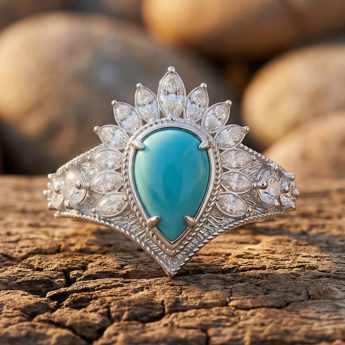 Sunrise Dew Ring - Turquoise 1