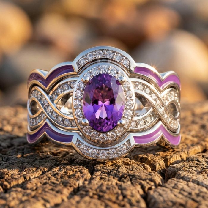 Sunset Canyons Ring - Amethyst 1