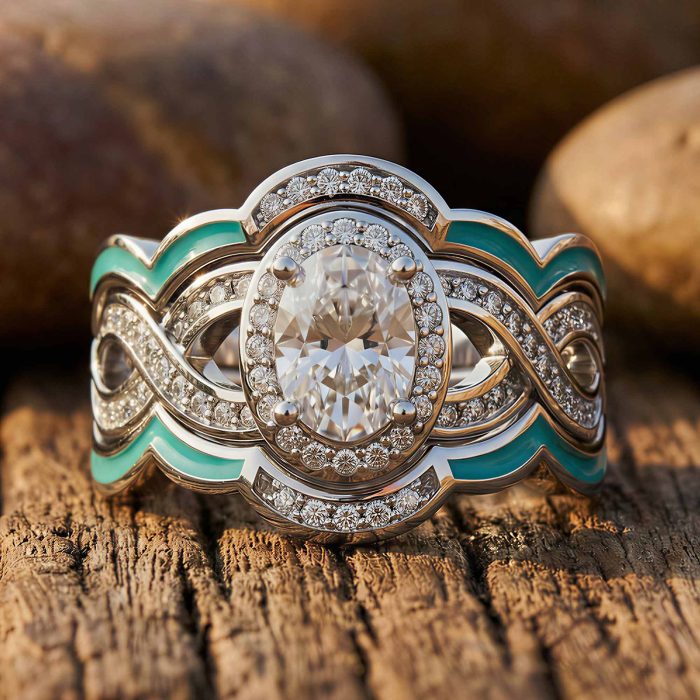 Sunset Canyons Ring - Moissanite 1