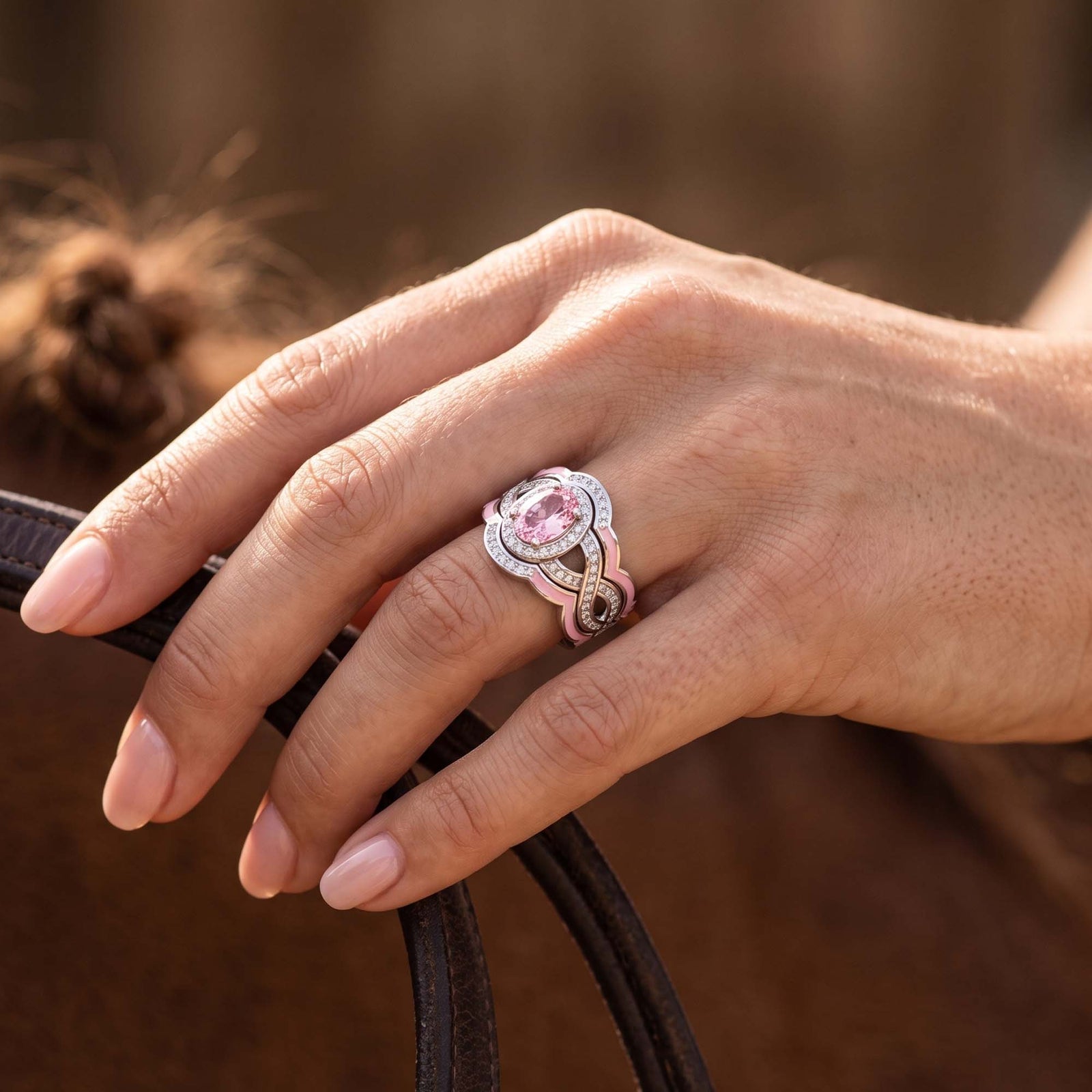 Sunset Canyons Ring - Rose Quartz 4