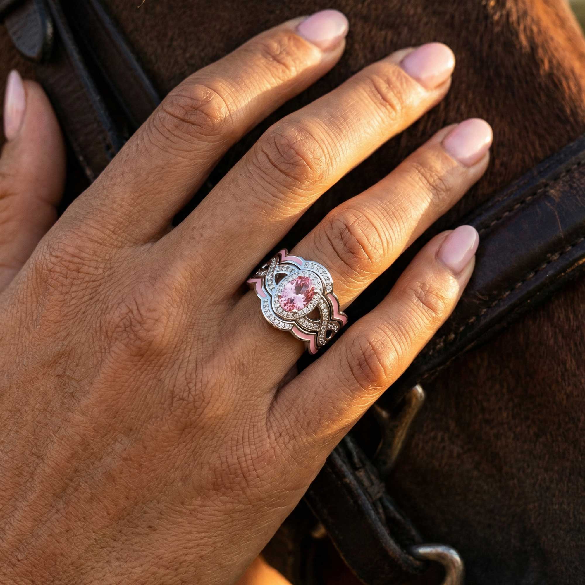 Sunset Canyons Ring - Rose Quartz 2