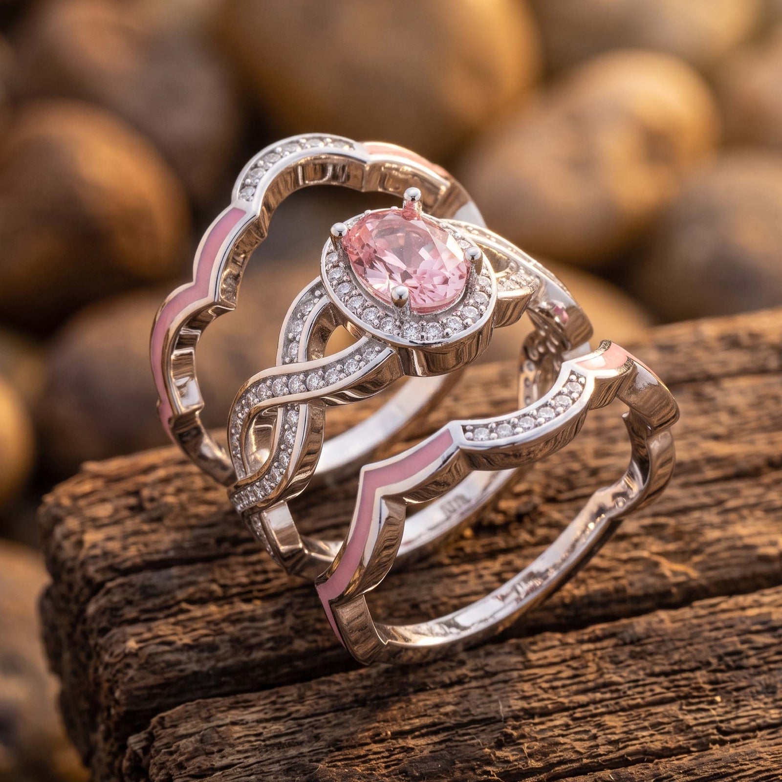 Sunset Canyons Ring - Rose Quartz 3