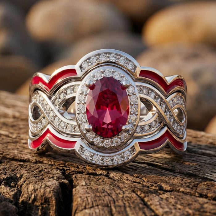 Sunset Canyons Ring - Ruby 1