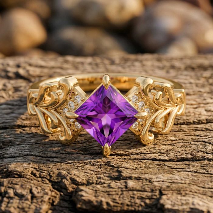 Sunspire Glow Ring - Amethyst 1