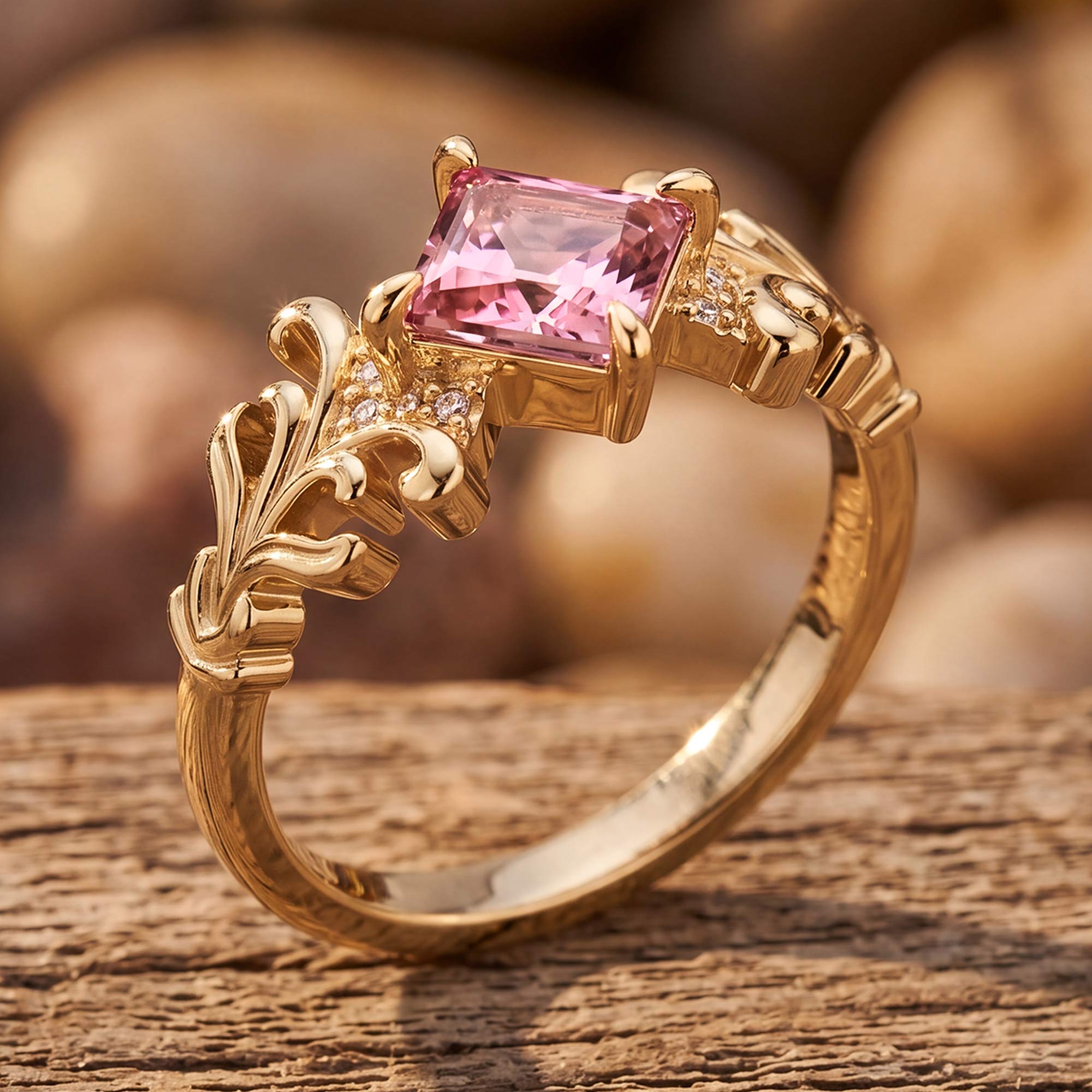 Sunspire Glow Ring - Rose Quartz 3