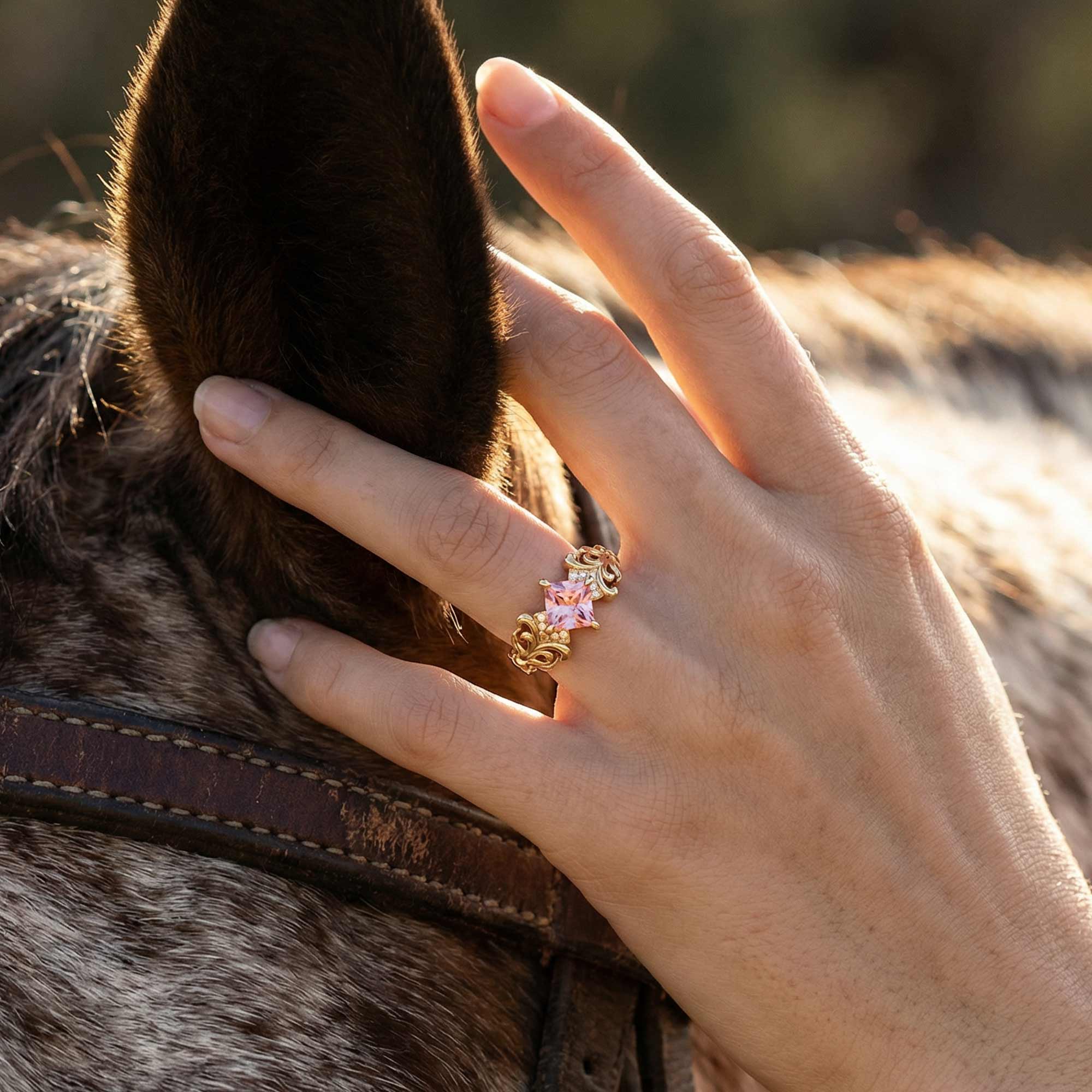 Sunspire Glow Ring - Rose Quartz 2
