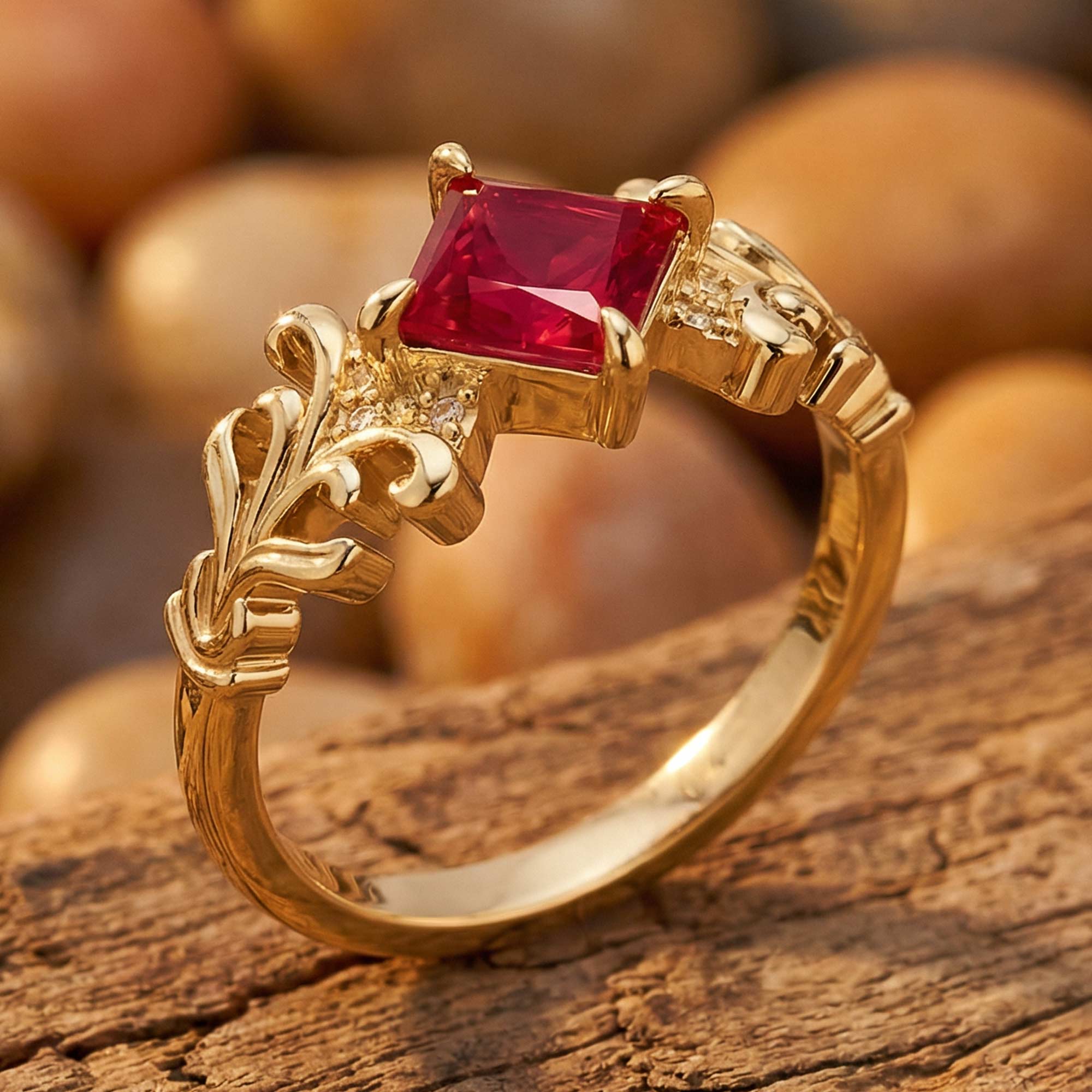 Sunspire Glow Ring - Ruby 3
