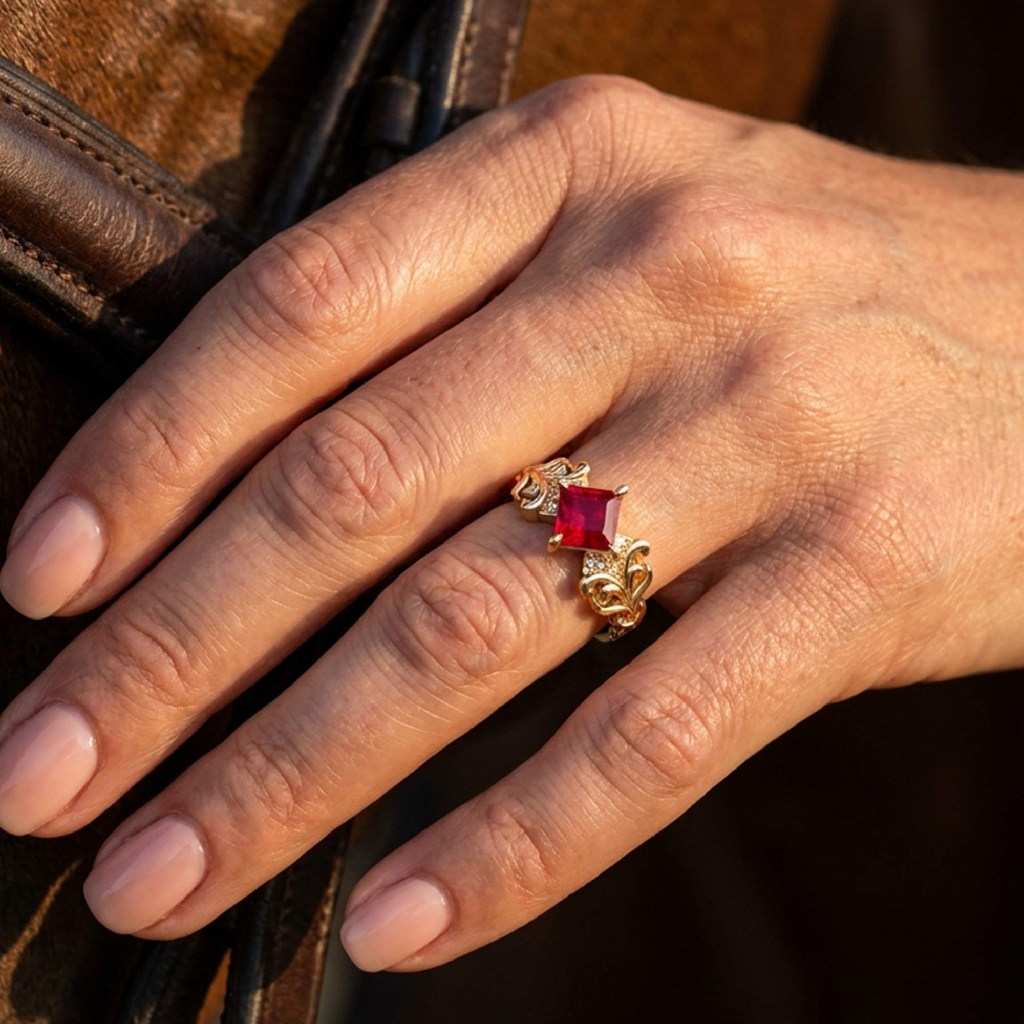 Sunspire Glow Ring - Ruby 4