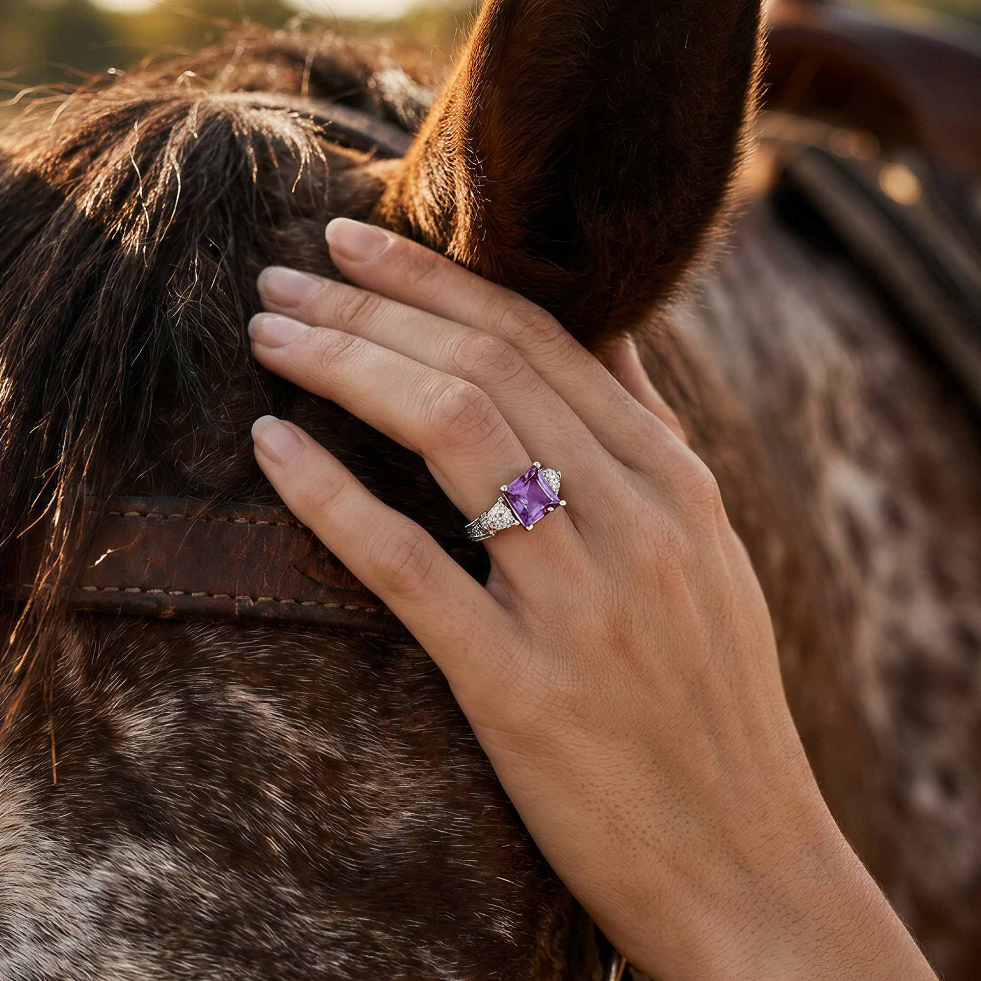 Tidal Embrace Ring - Amethyst 2