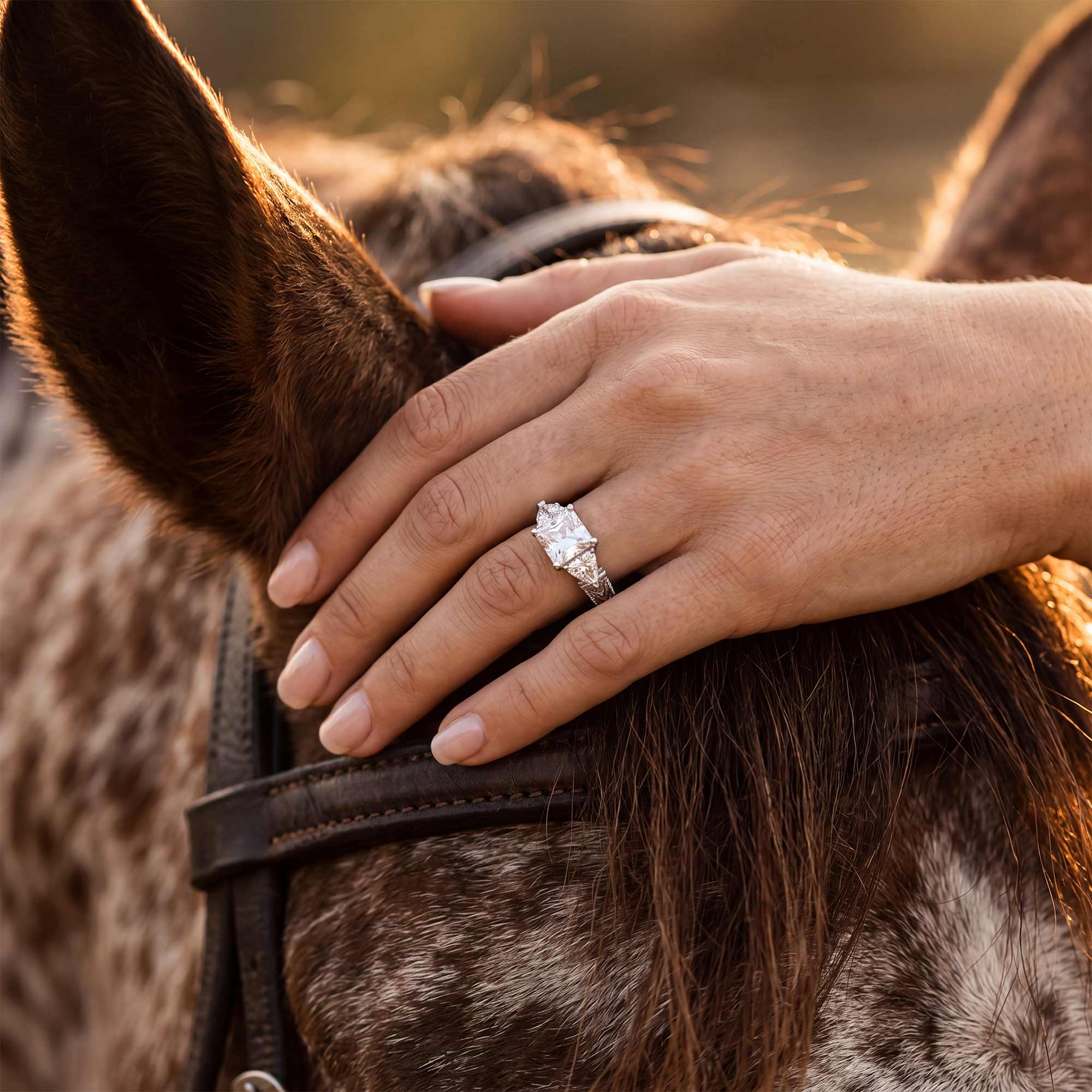 Tidal Embrace Ring - Moissanite 2