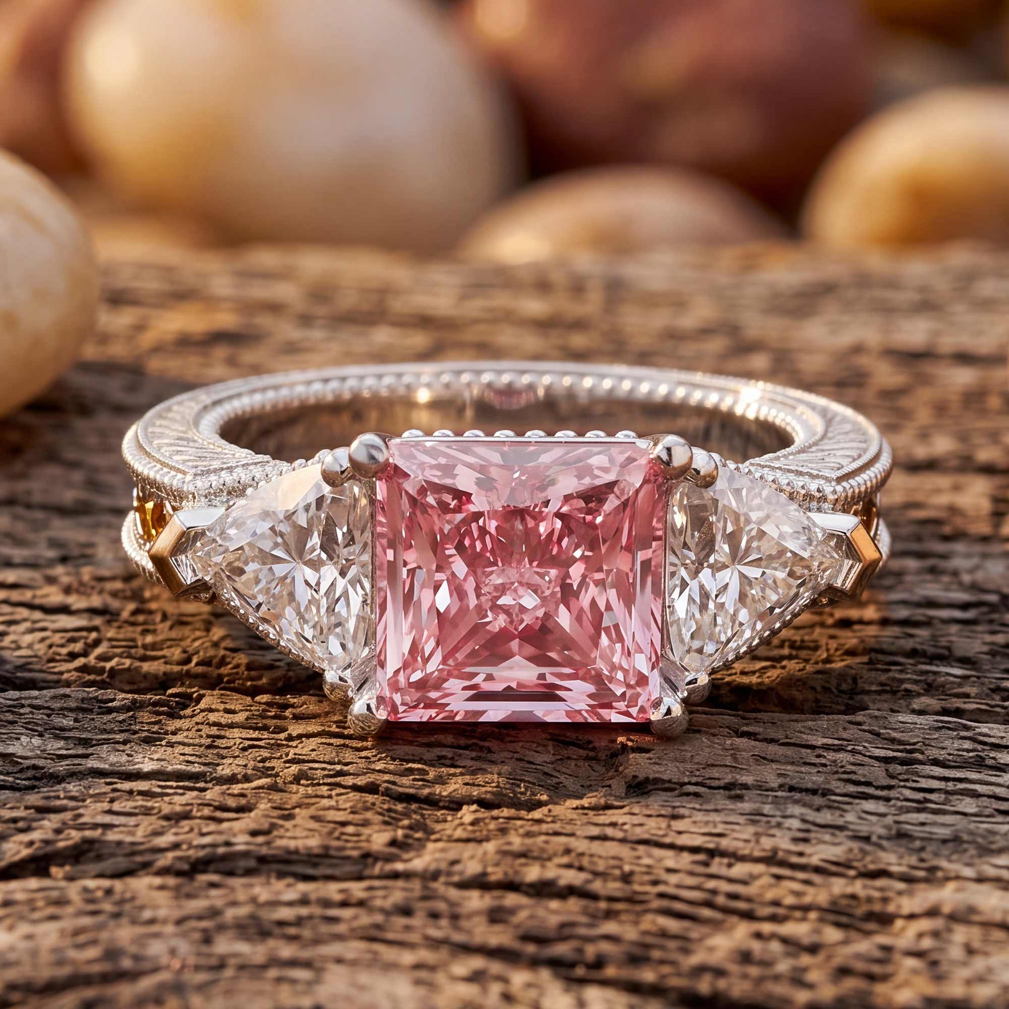 Tidal Embrace Ring - Rose Quartz 3