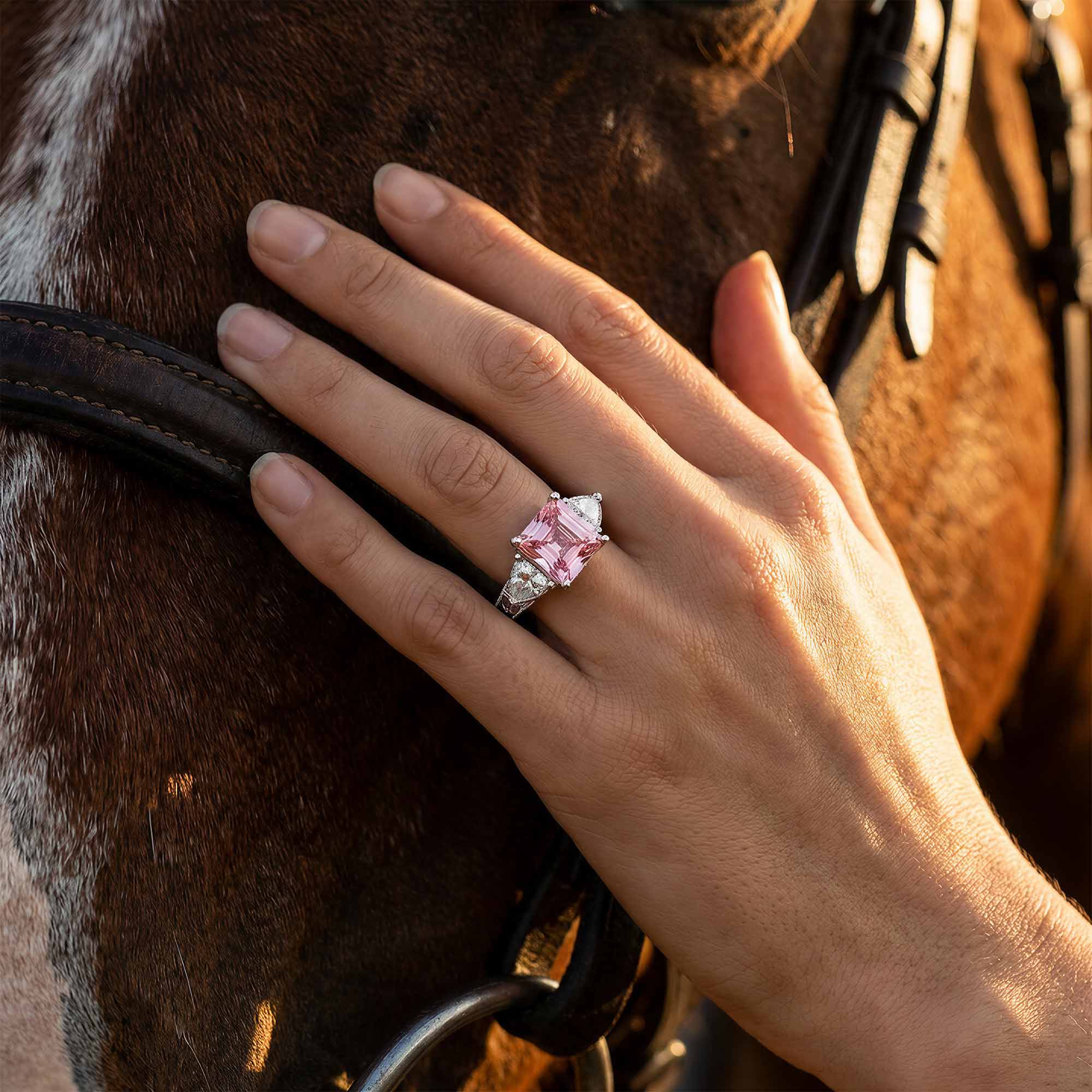 Tidal Embrace Ring - Rose Quartz 2
