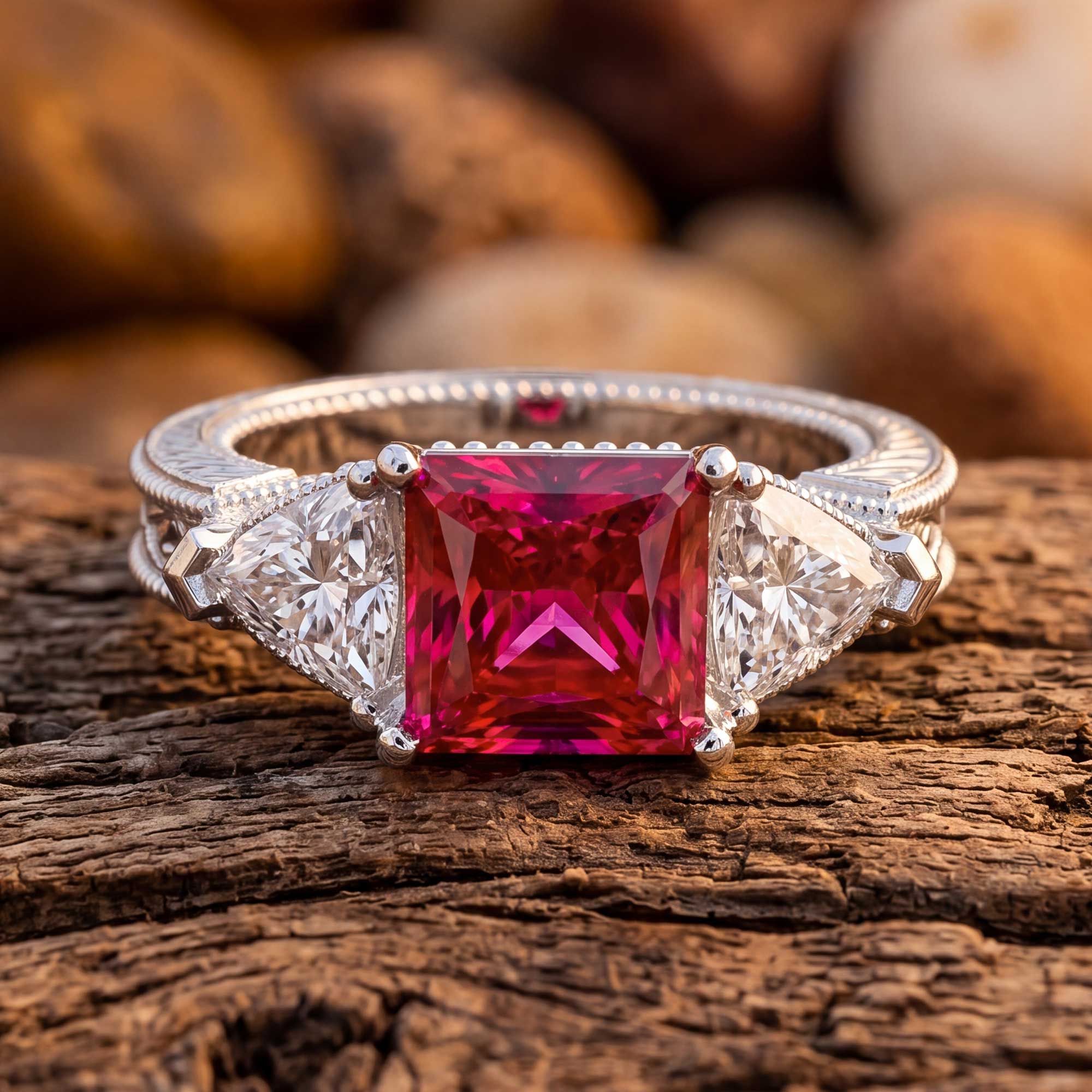 Tidal Embrace Ring - Ruby 1