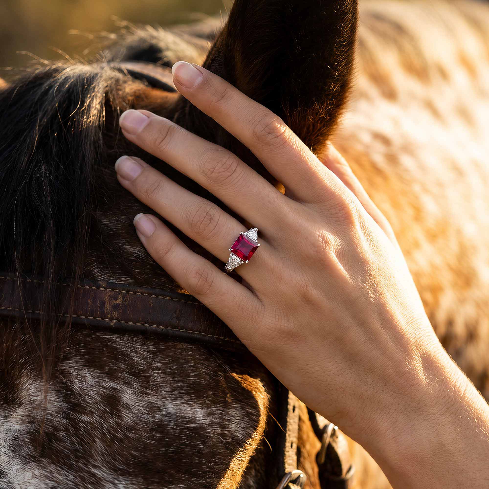 Tidal Embrace Ring - Ruby 2