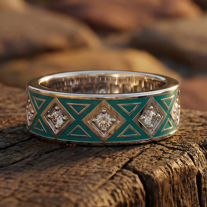 Totem Gleam Ring - Moissanite 1