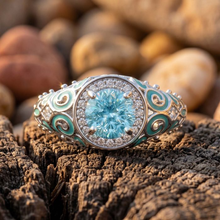 Virel Crest Ring - Aquamarine 1