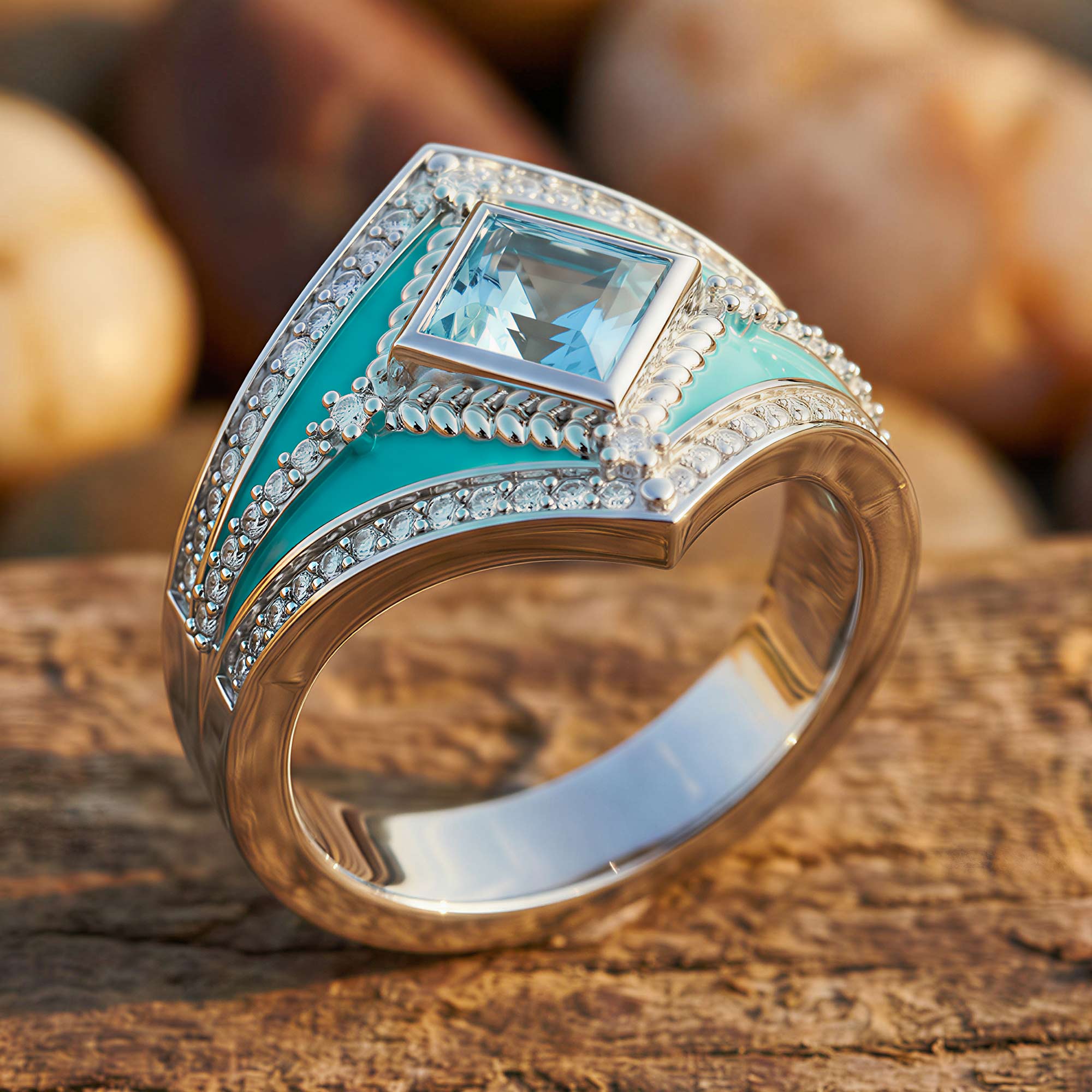 Wild Heart Ring - Aquamarine 3